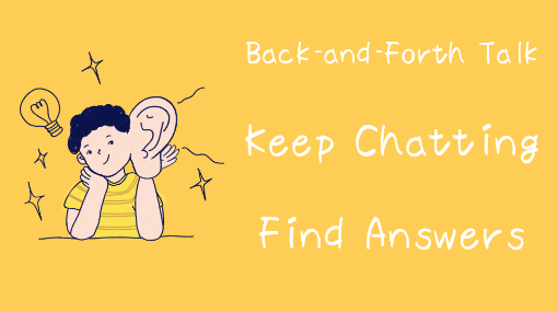 Talk, Listen, and Chat activity illustration