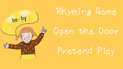 Animal Sounds Open the Door activity illustration