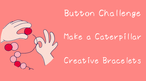Make a Button Caterpillar activity illustration