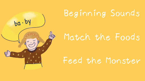 The Sound-Hungry Monster activity illustration