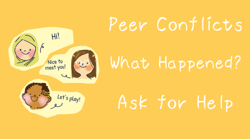 Talk Through a Preschool Conflict activity illustration