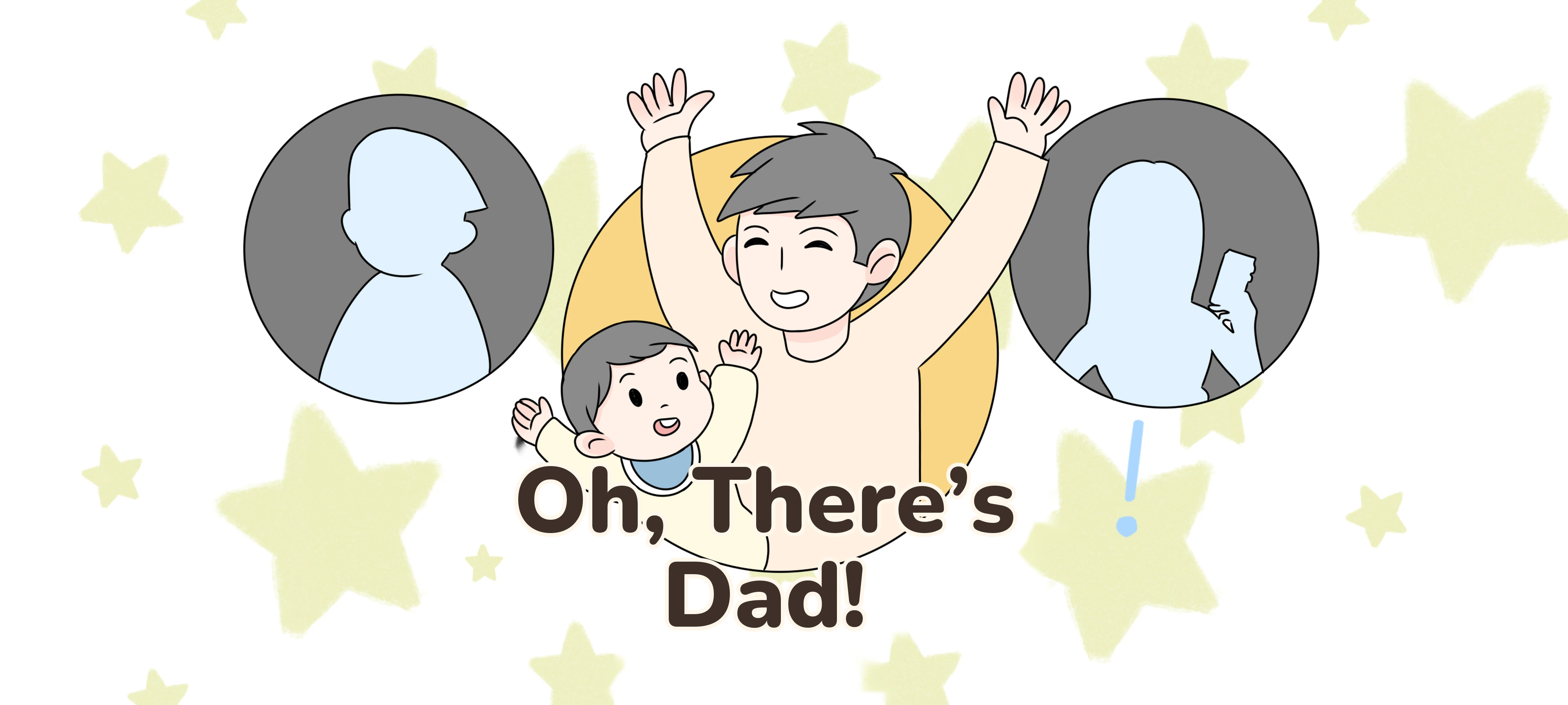 Oh, There’s Dad! activity illustration