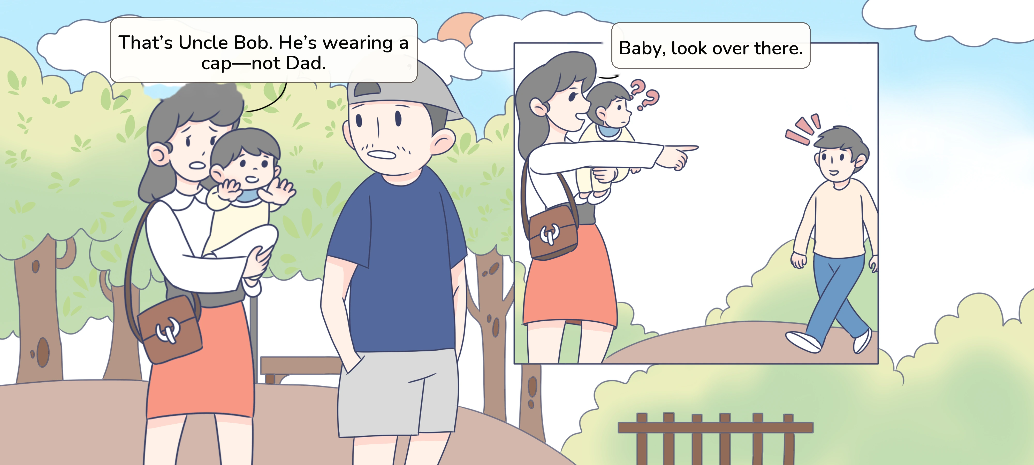 Oh, There’s Dad!, step 2