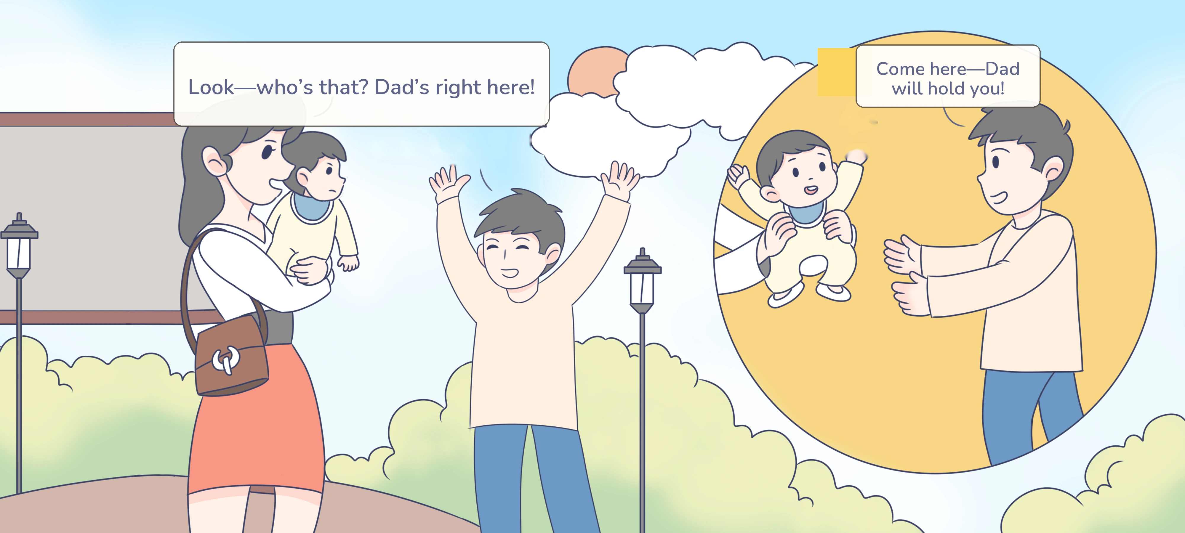 Oh, There’s Dad!, step 3
