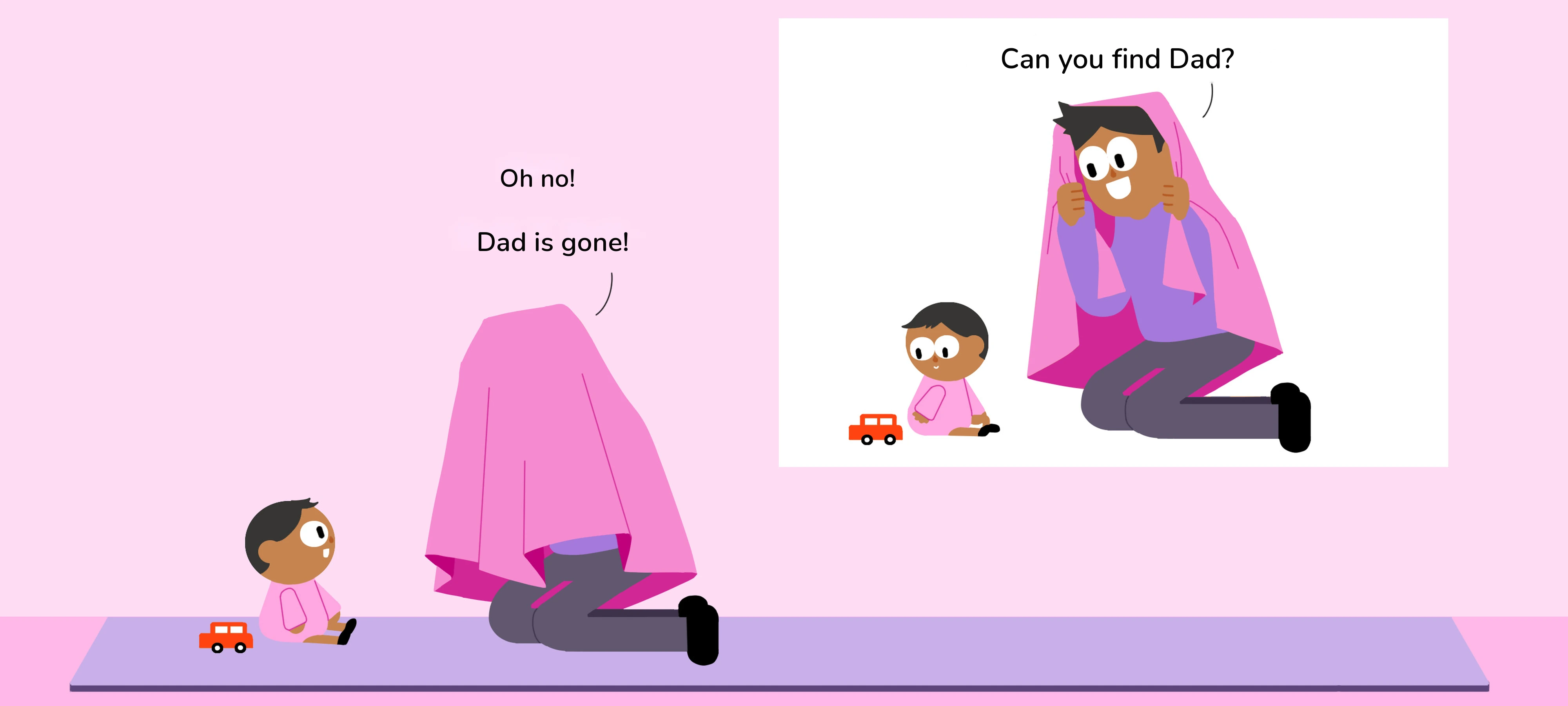 Where Is Dad?, step 1
