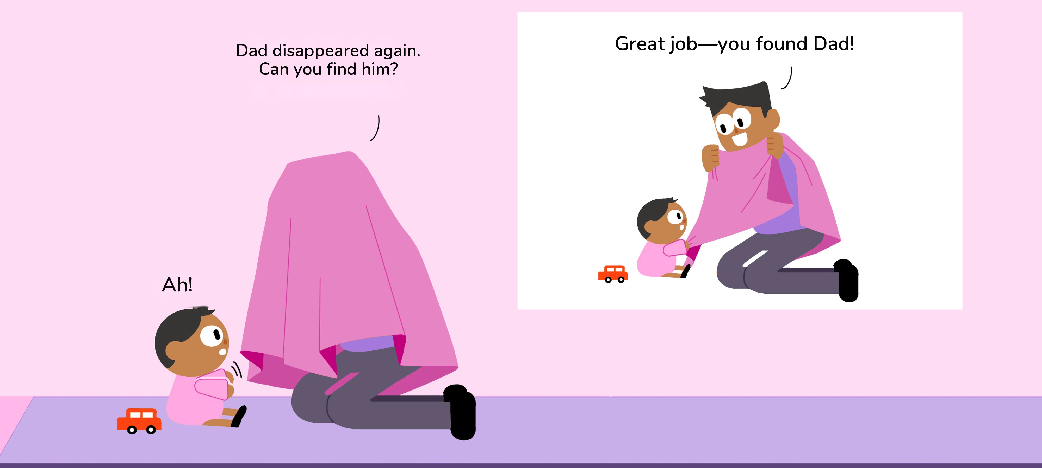 Where Is Dad?, step 3