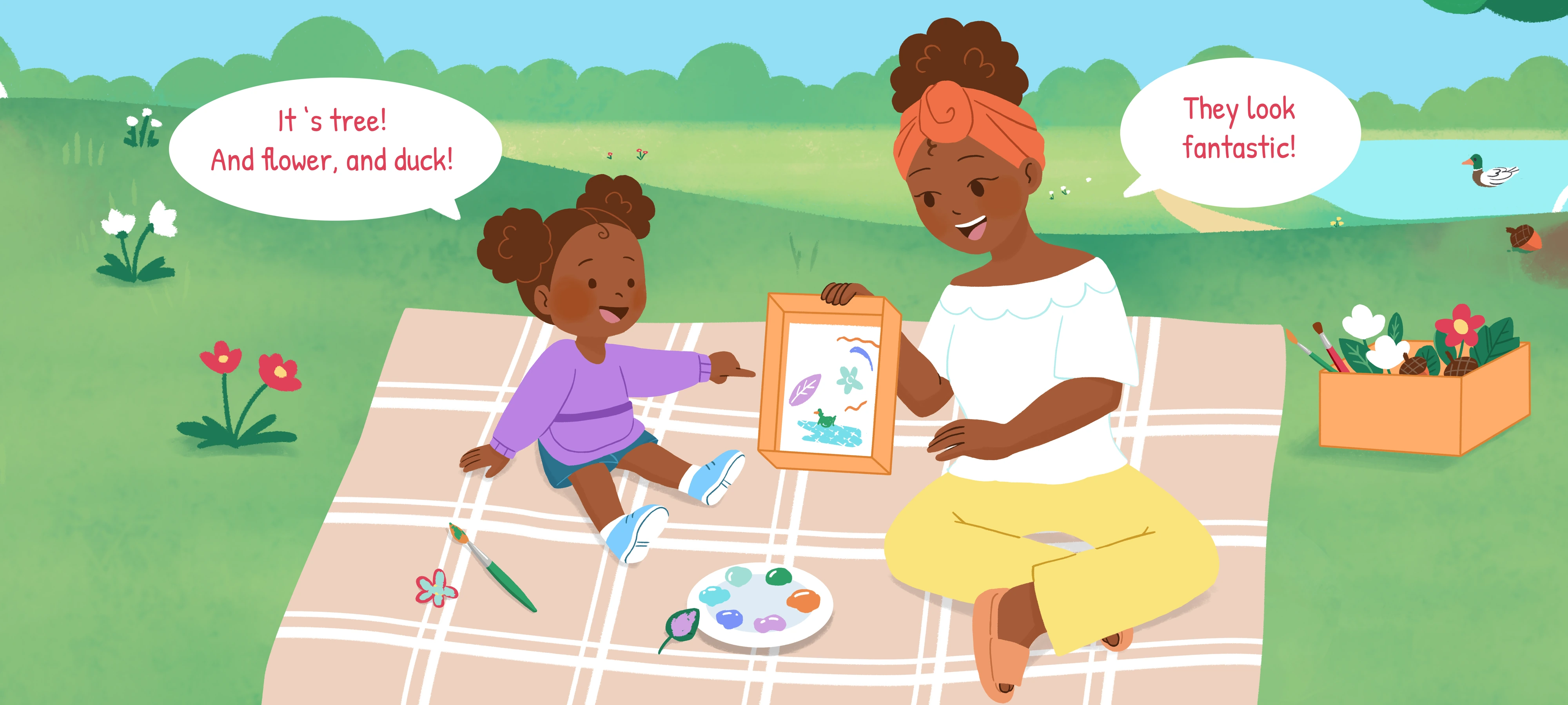 Paint a Landscape with Nature, step 3