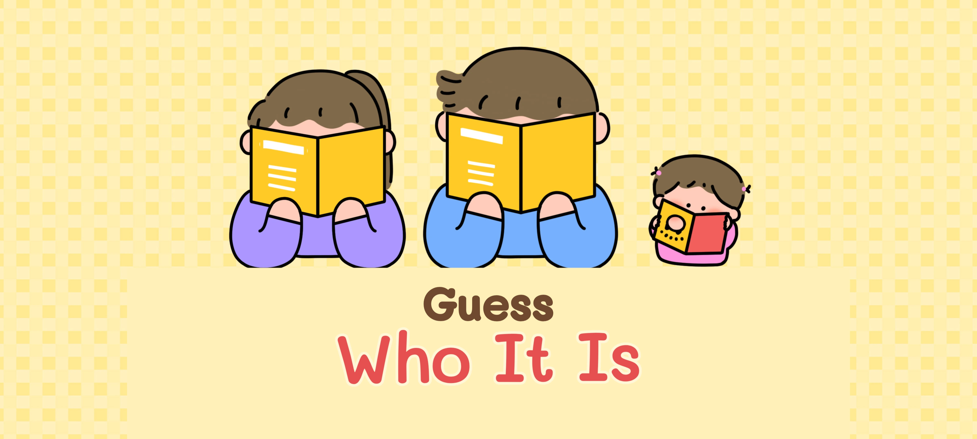 Guess Who It Is activity illustration