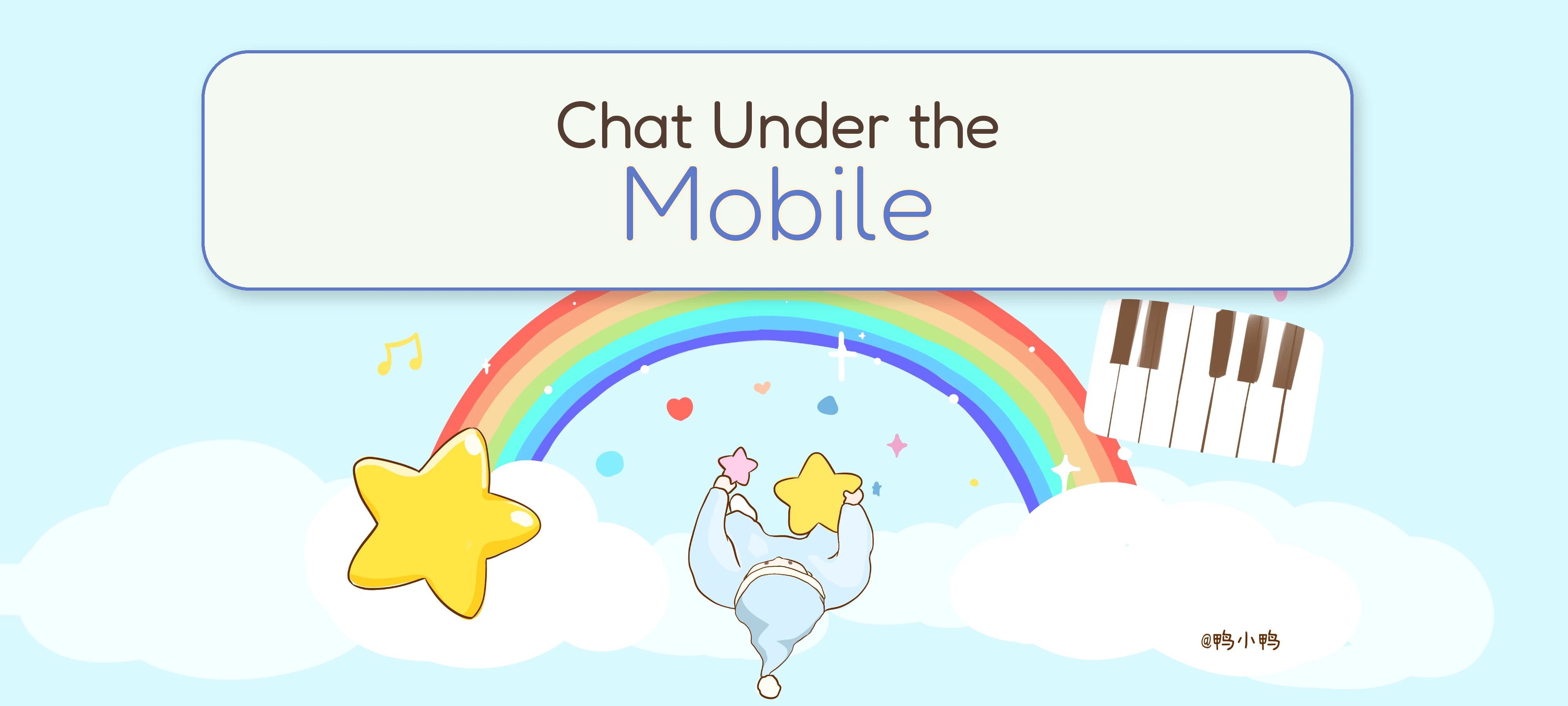 Chat Under the Mobile activity illustration