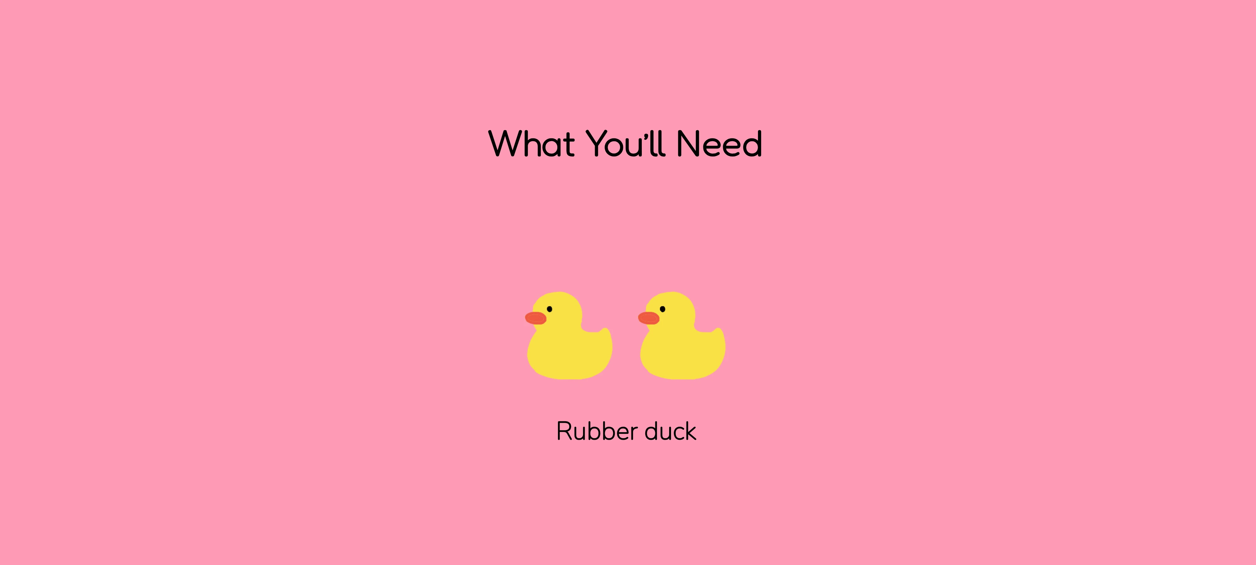Meet the Squeaky Duck, preparation