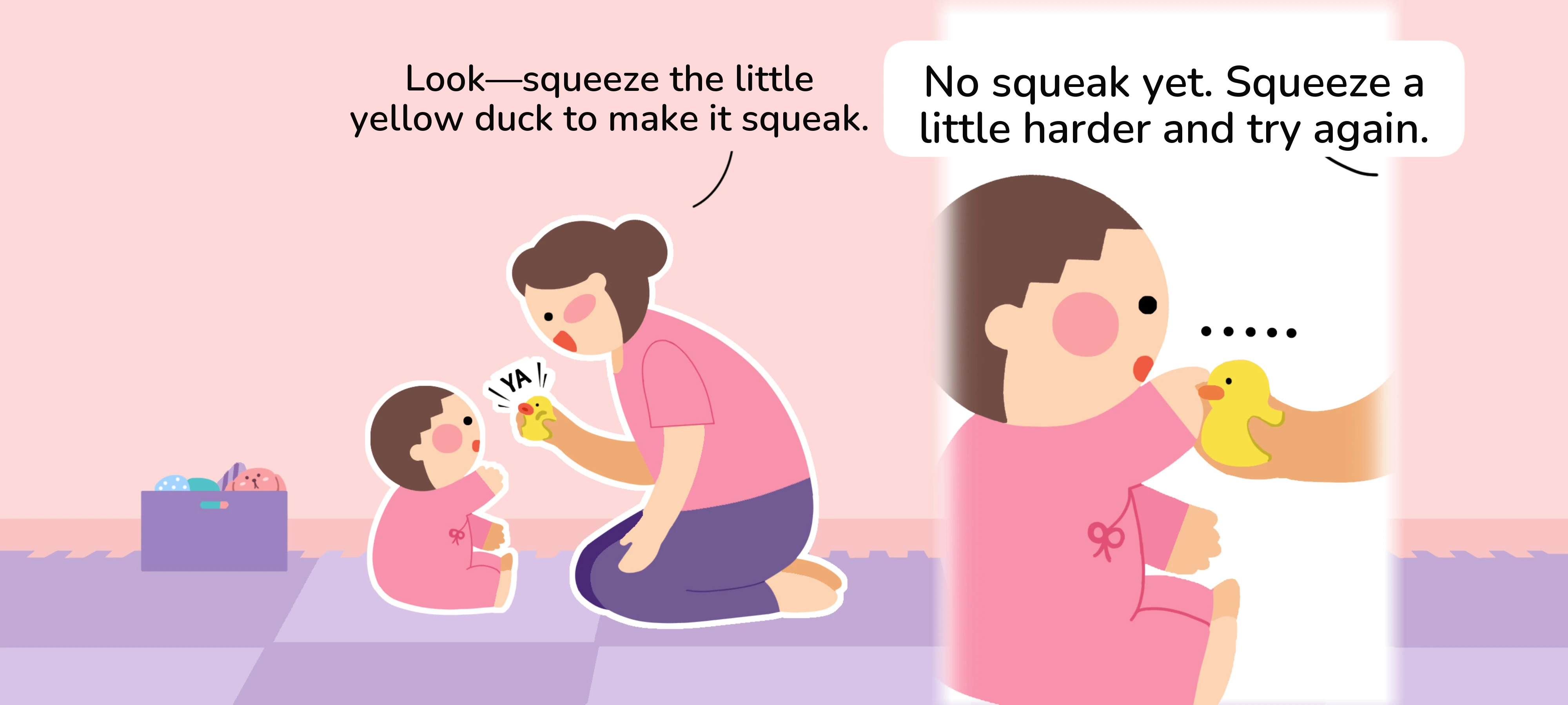 Meet the Squeaky Duck, step 1