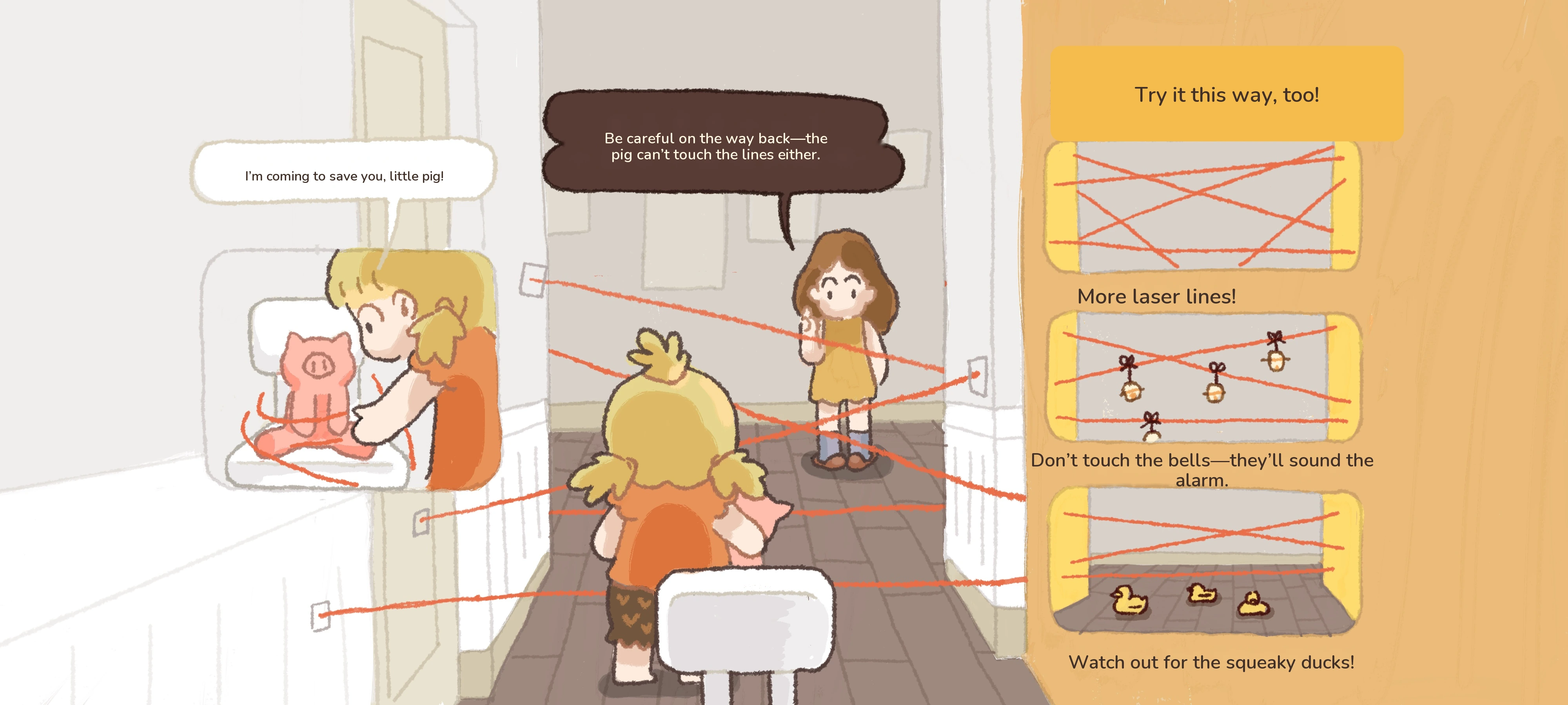 Laser-Line Rescue, step 3