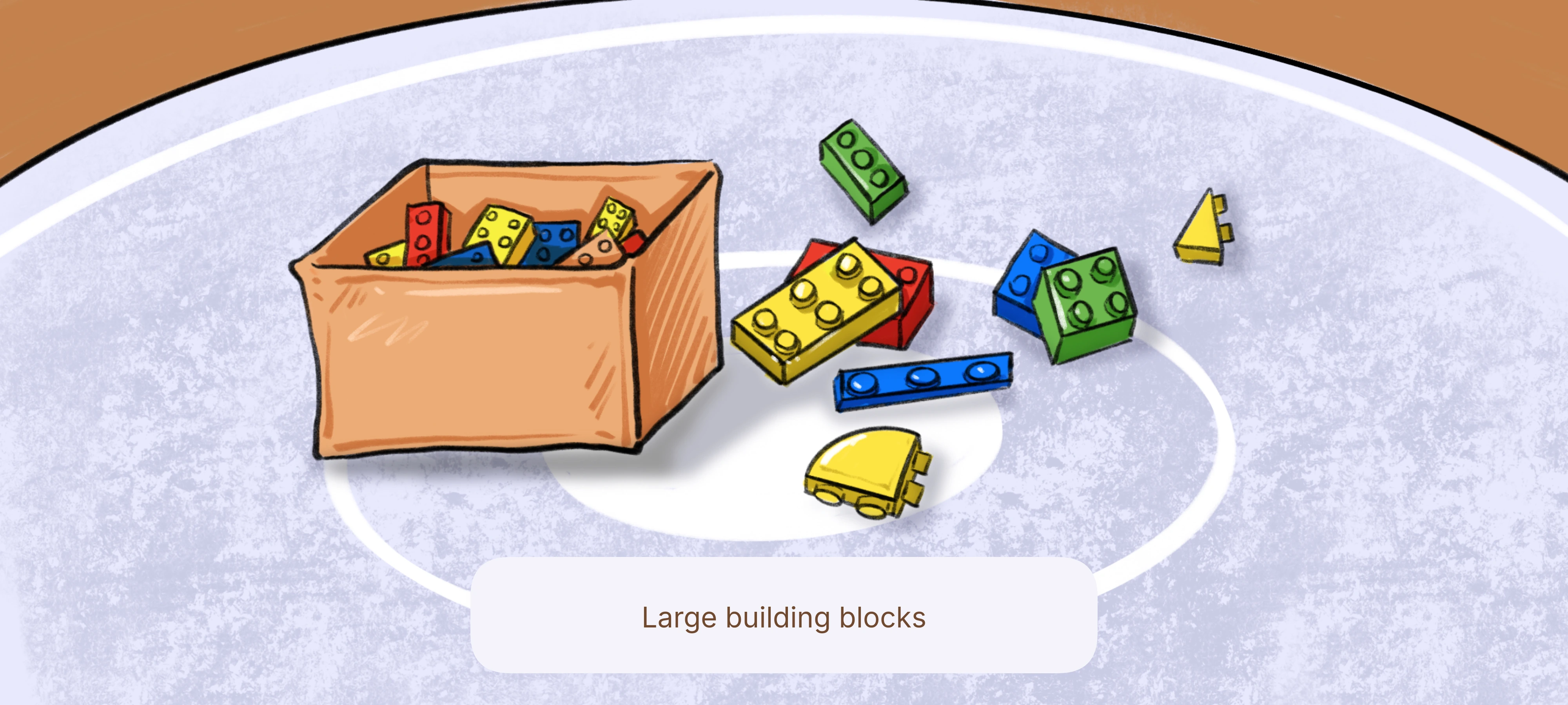 Big Blocks, Little Helper, preparation