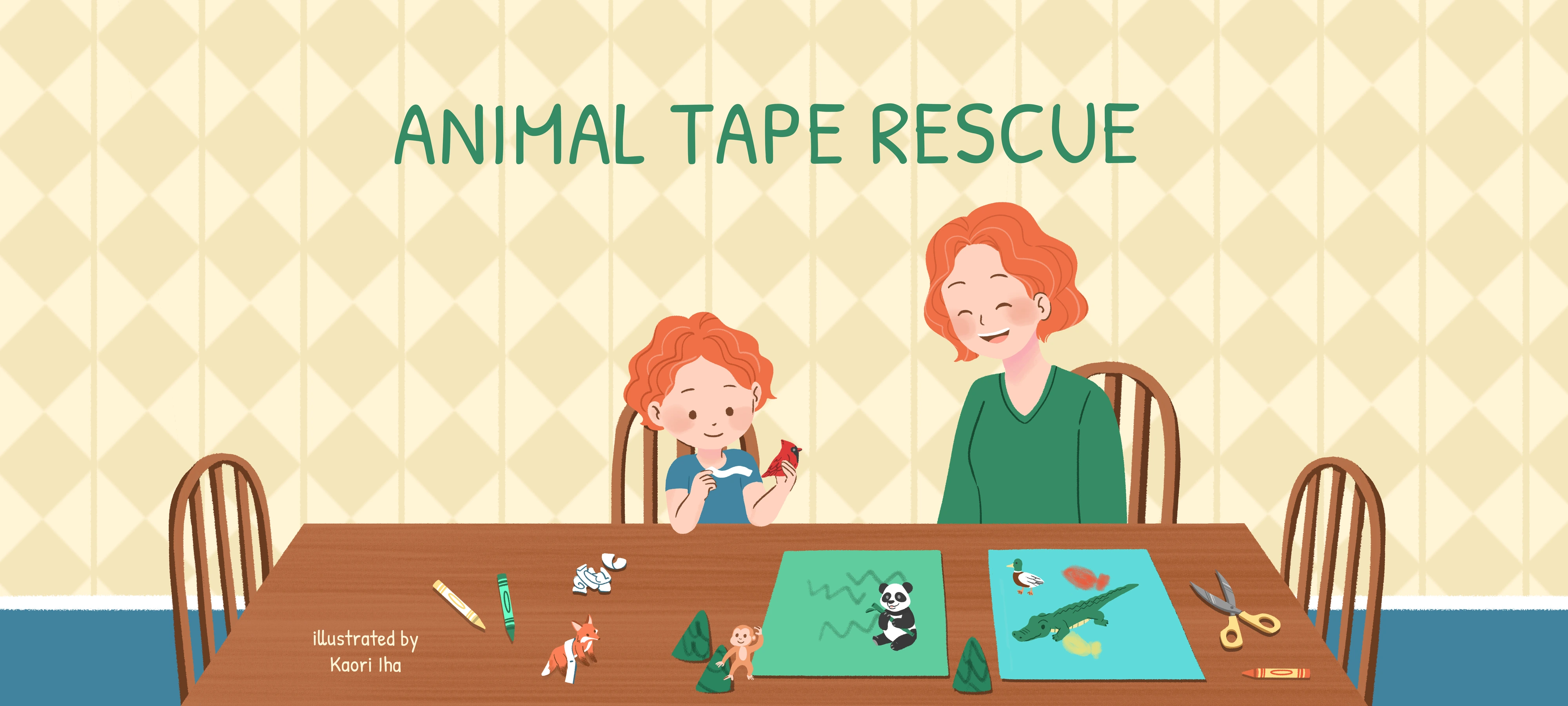 Animal Tape Rescue activity illustration
