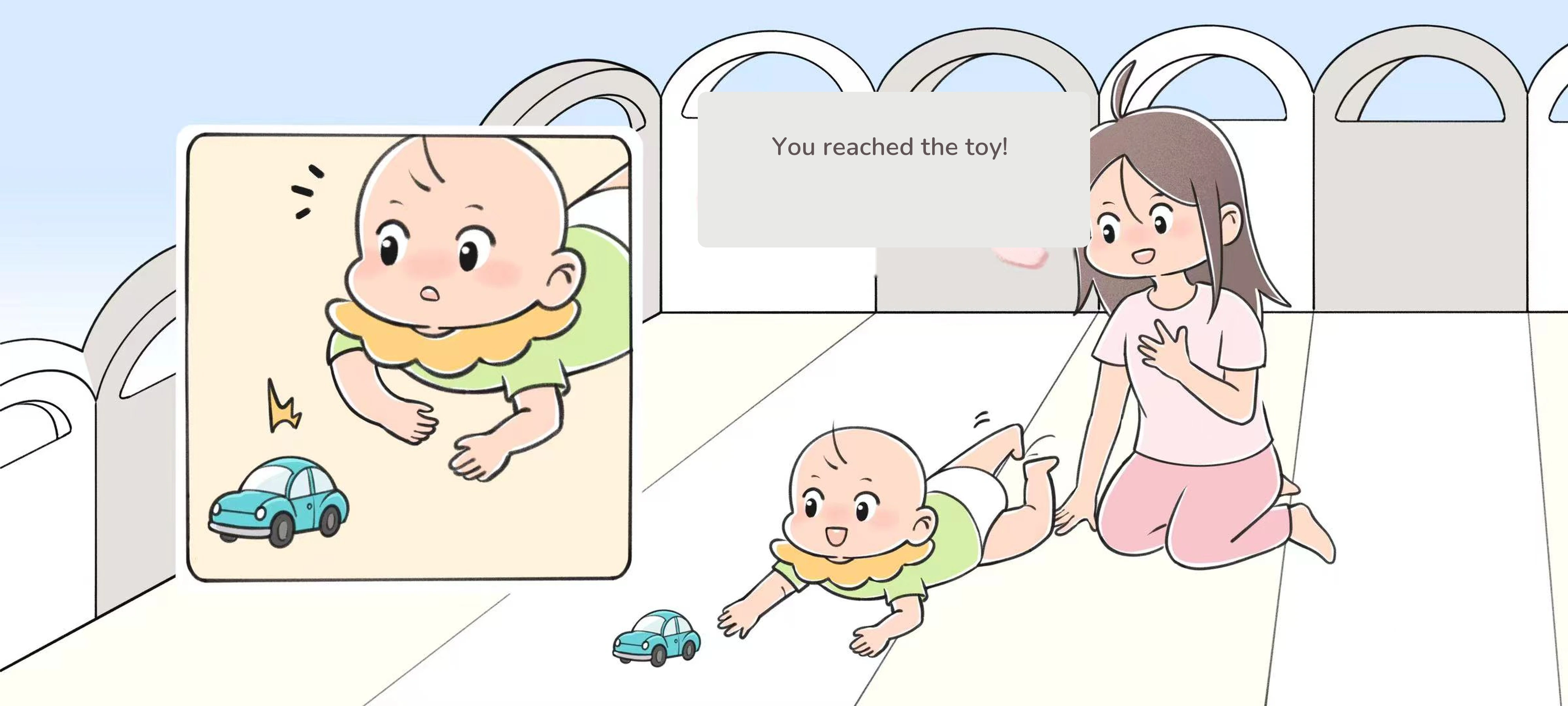 My First Belly Crawl, step 1