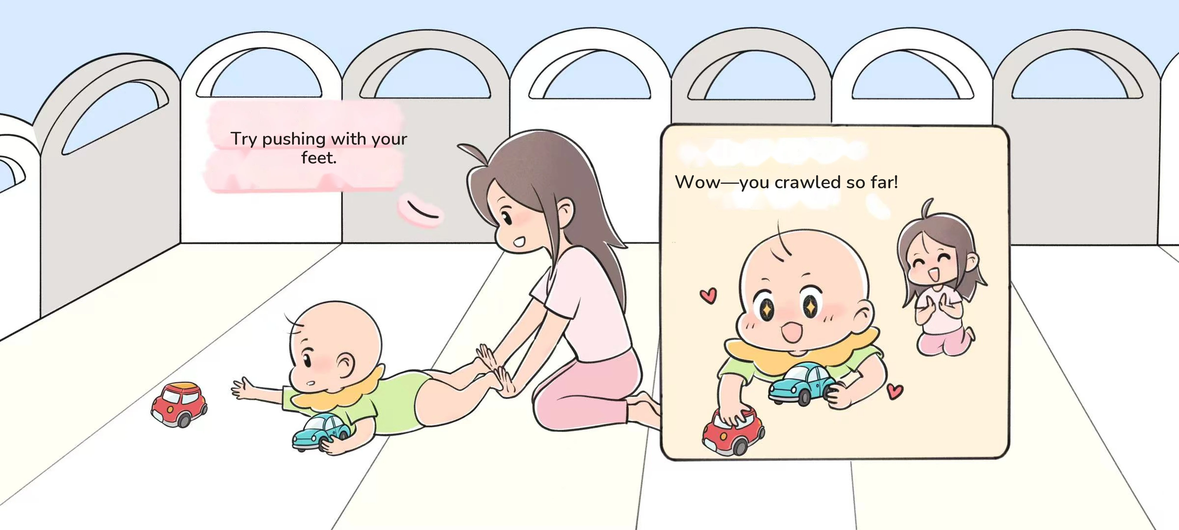 My First Belly Crawl, step 3