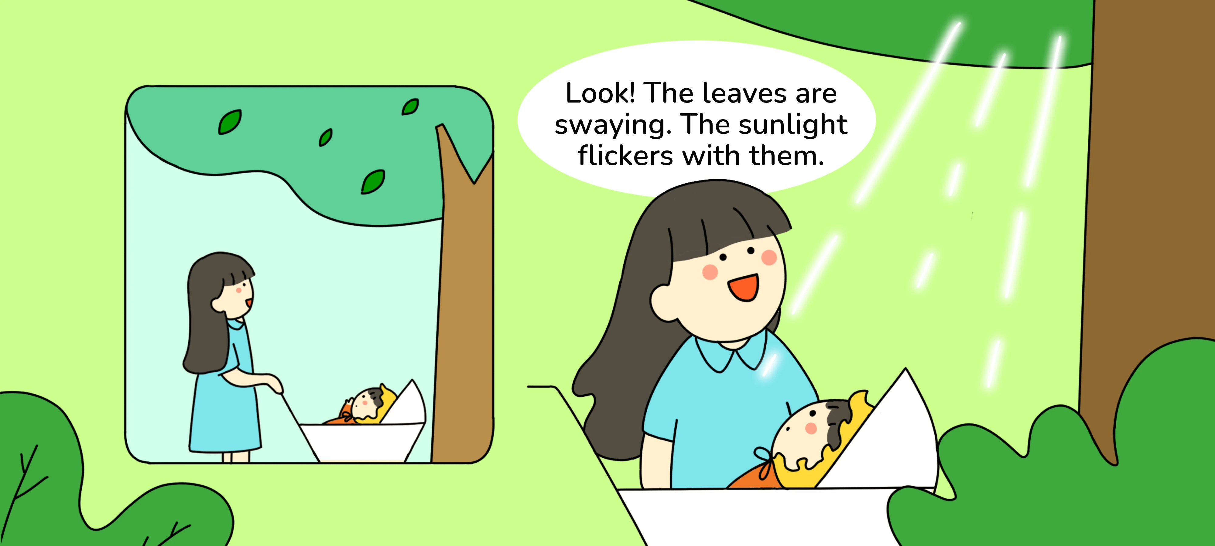 First Time Outdoors, step 2