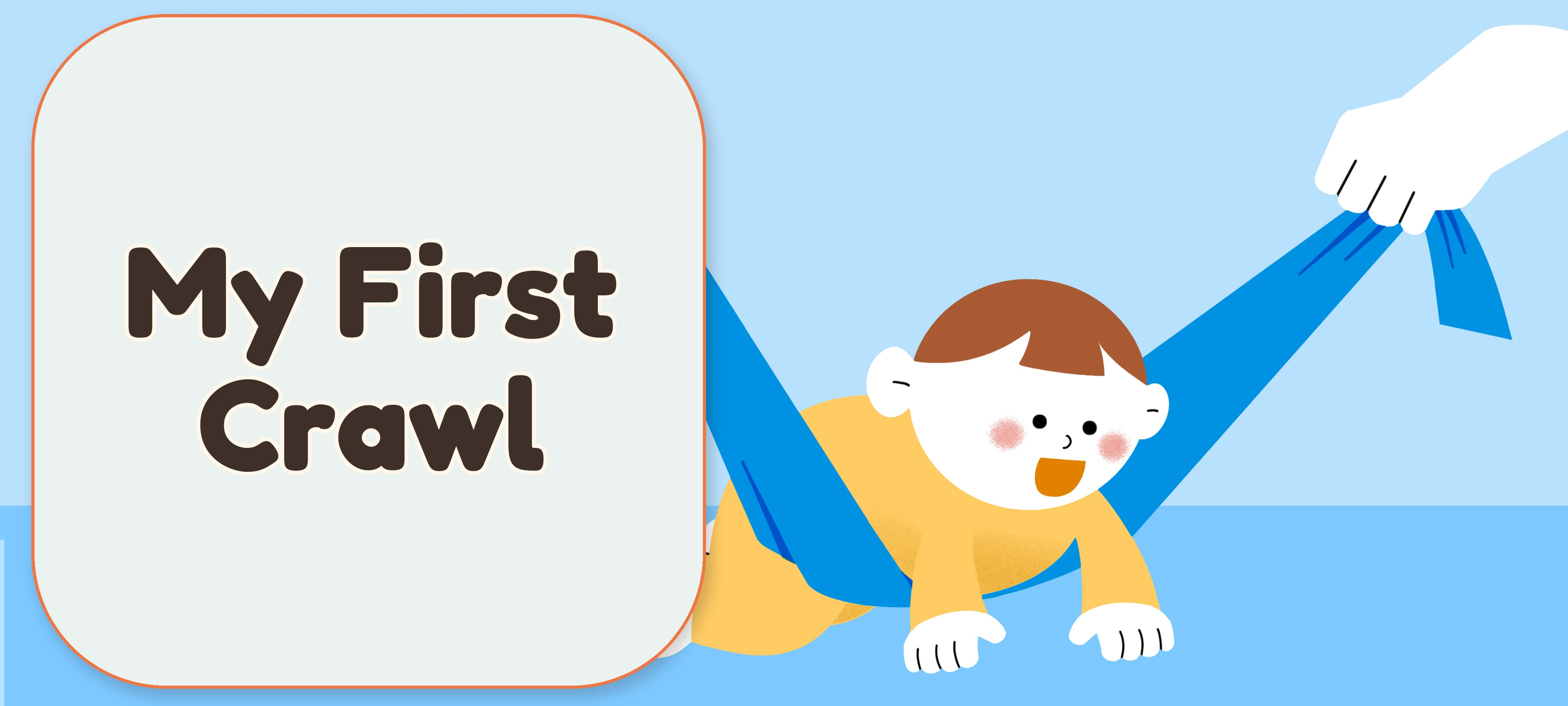 My First Hands-and-Knees Crawl activity illustration