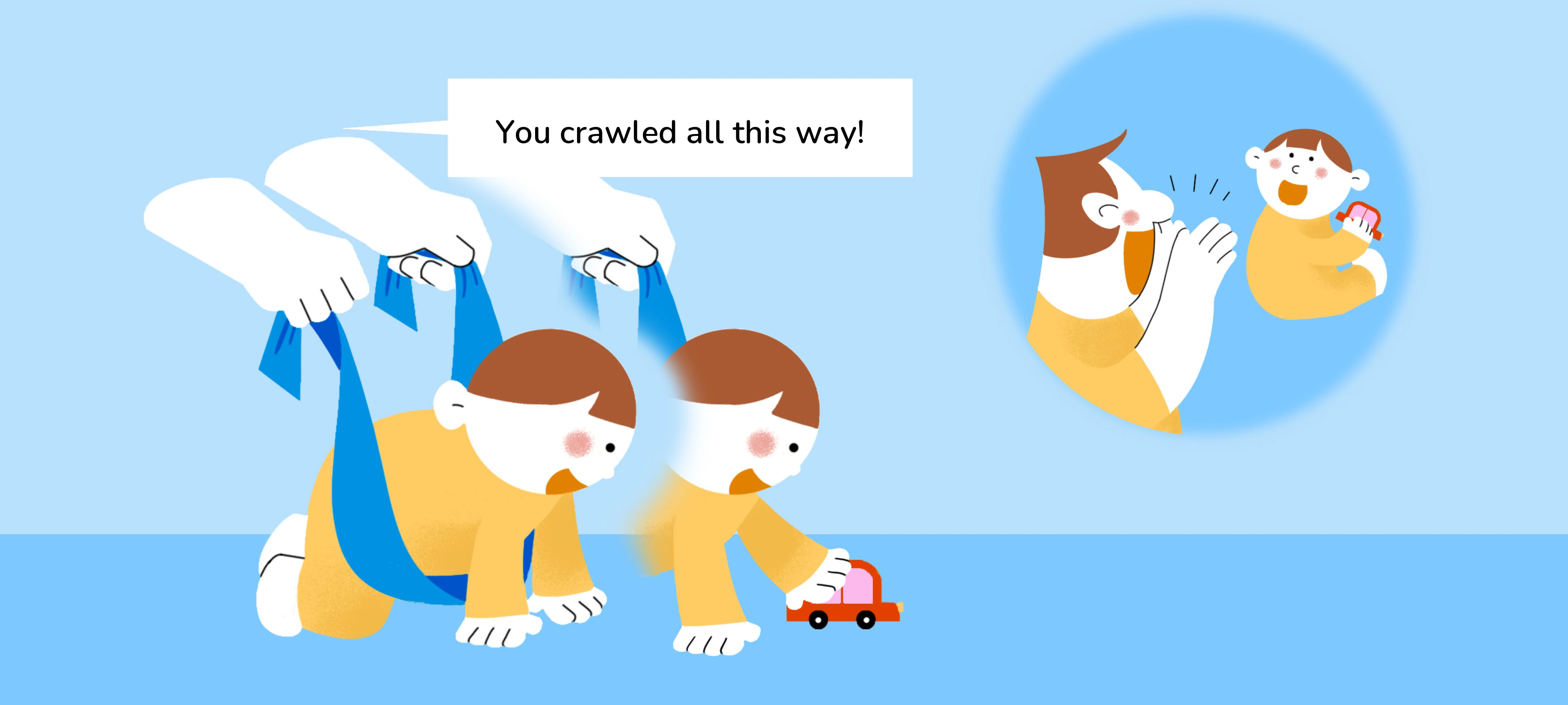 My First Hands-and-Knees Crawl, step 3