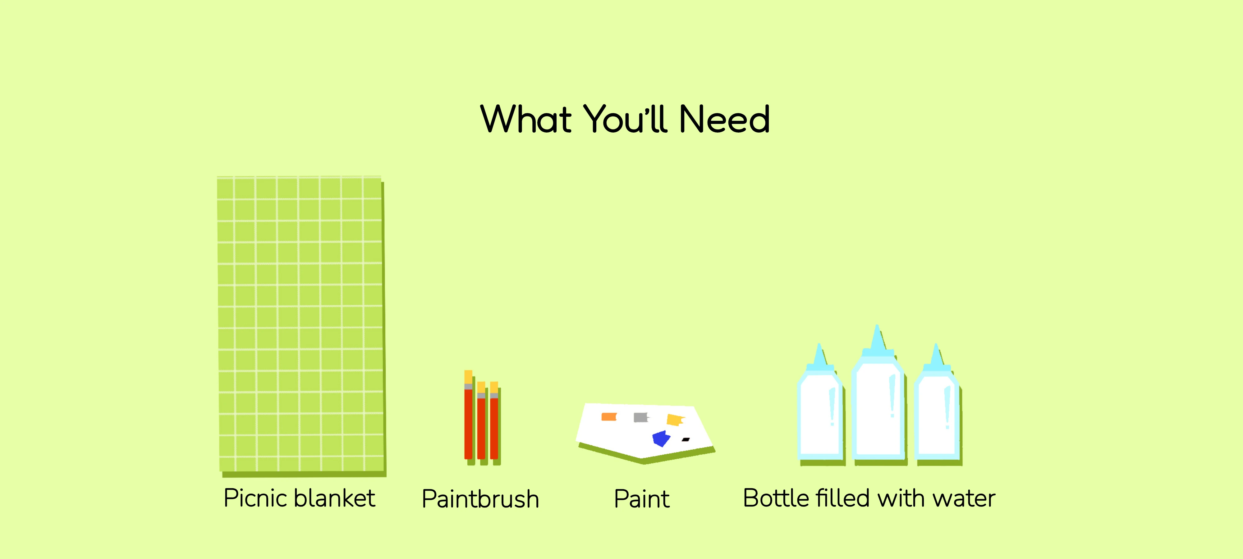 A One-of-a-Kind Watering Bottle, preparation