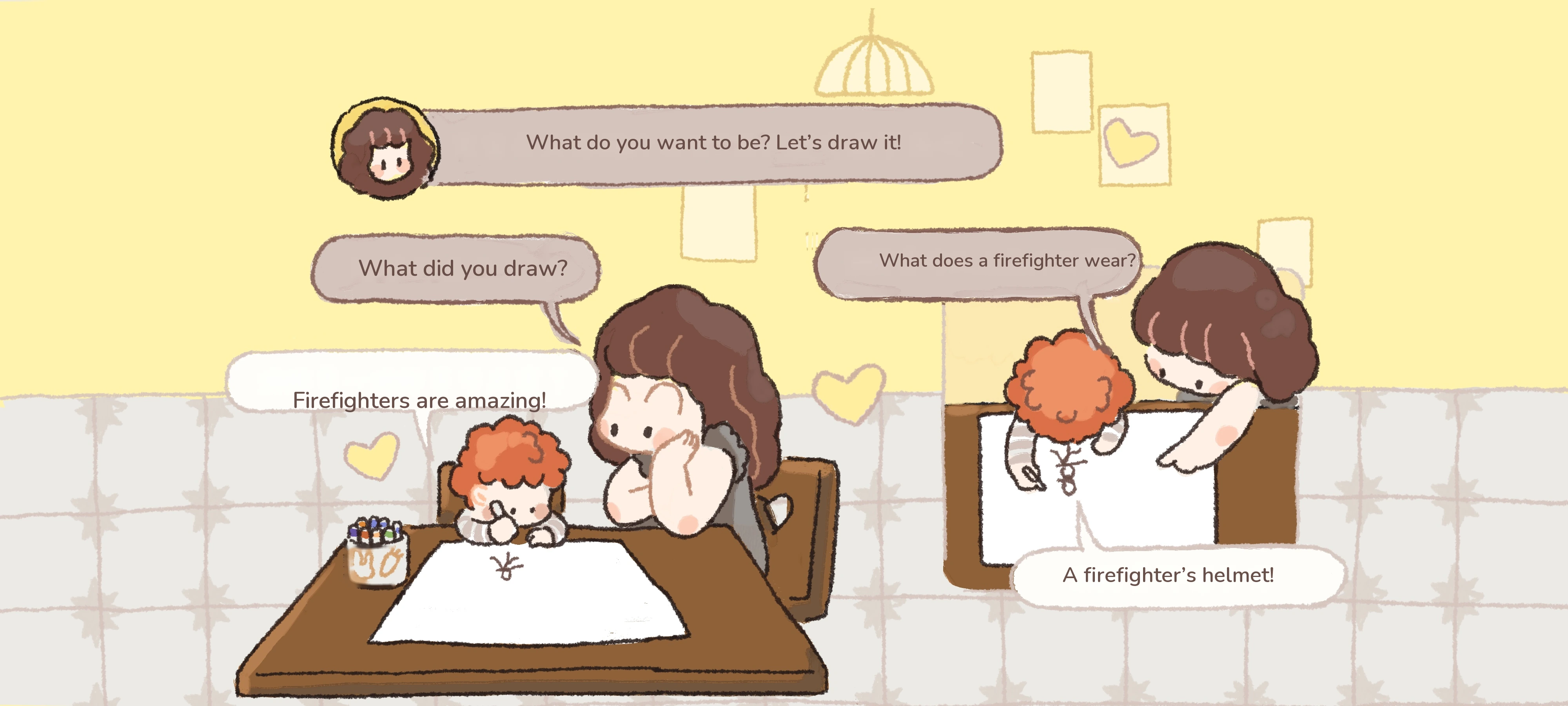 Draw My Wish, step 1