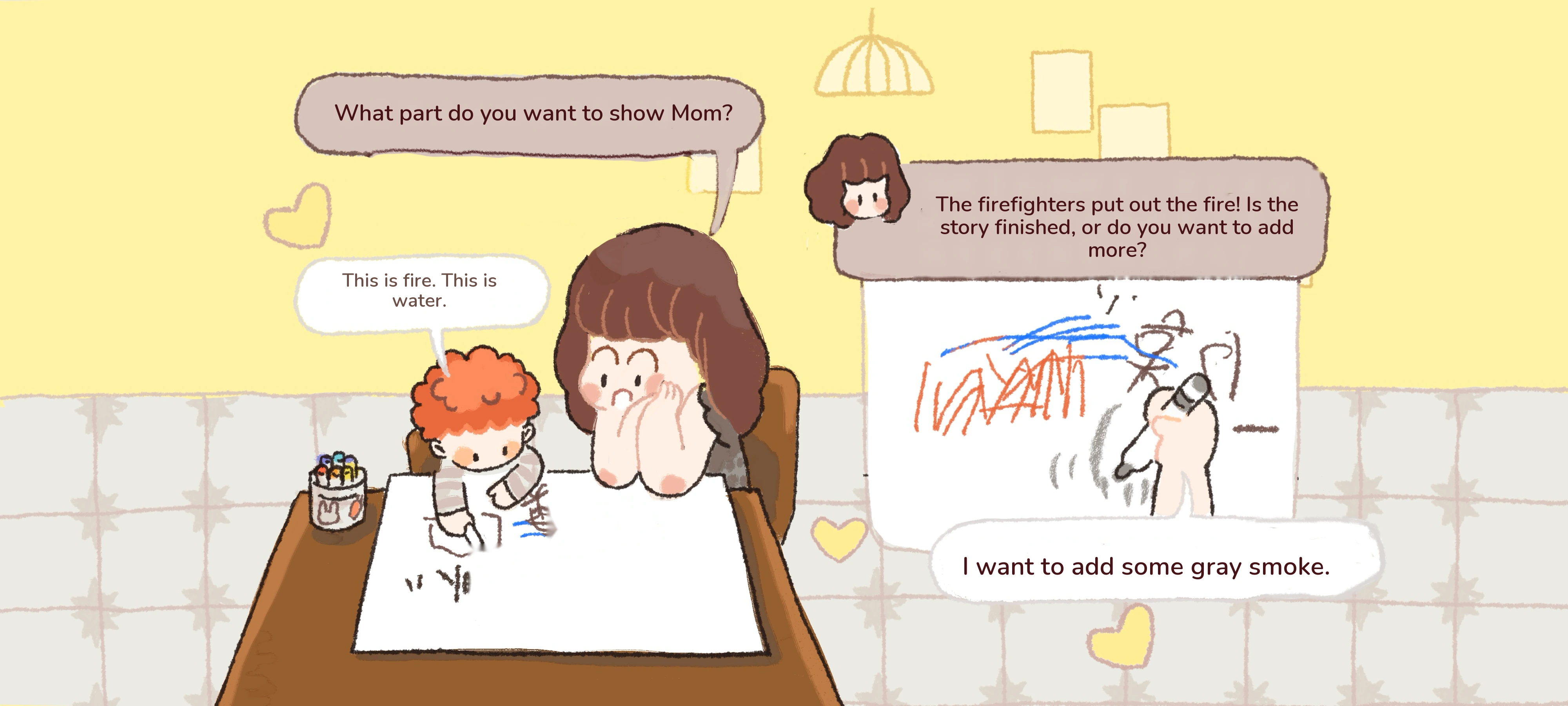 Draw My Wish, step 3