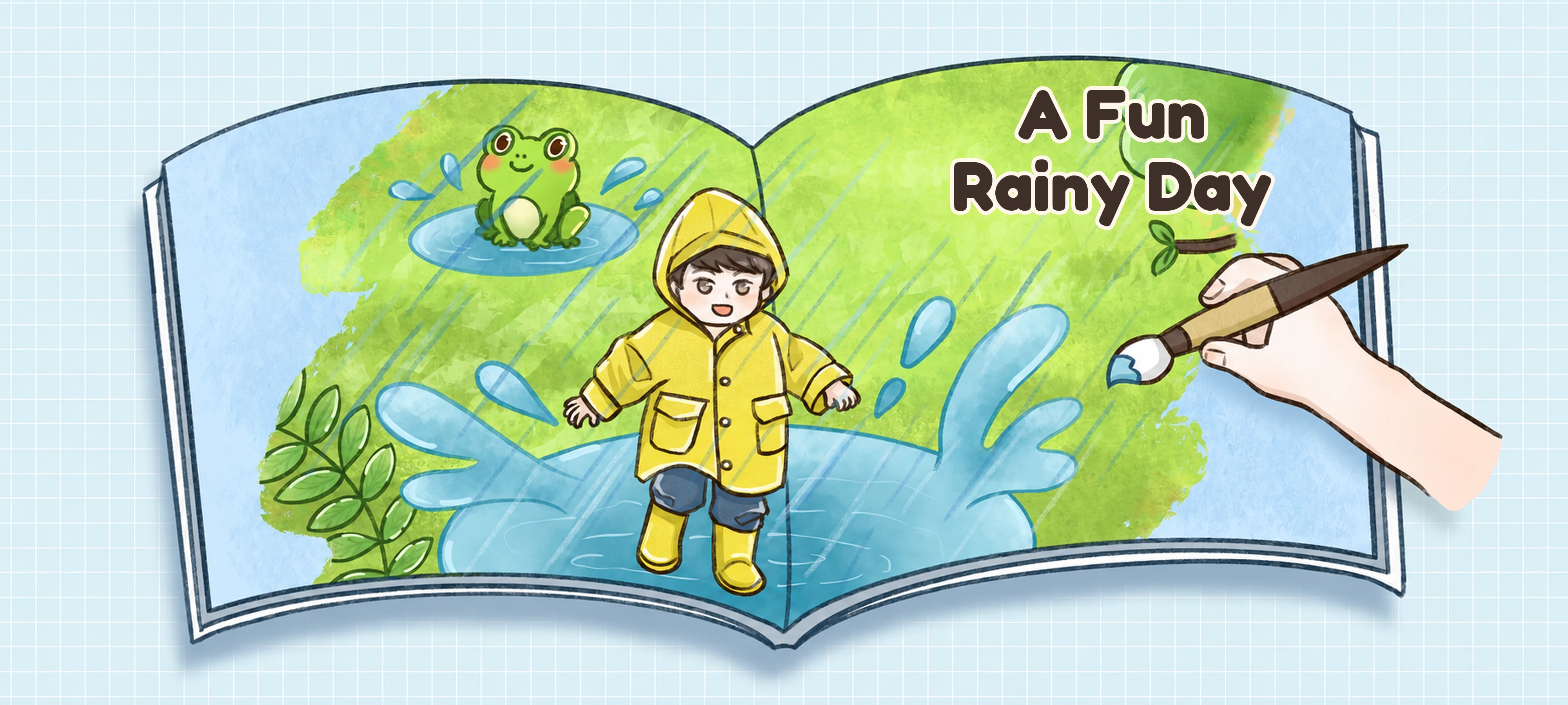 A Fun Rainy Day activity illustration