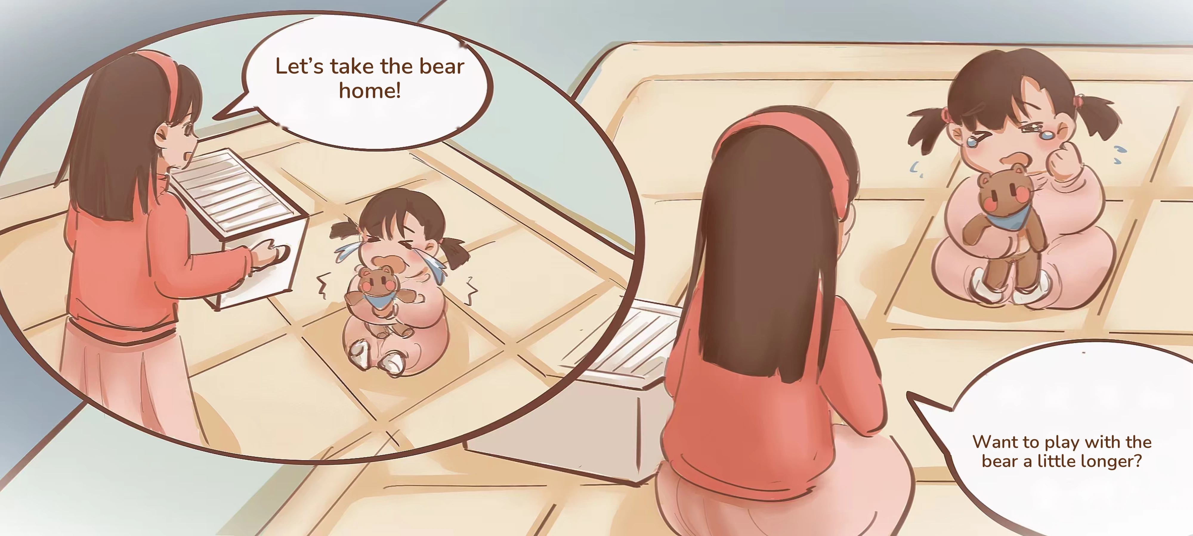 Say Goodbye to the Little Bear, step 1