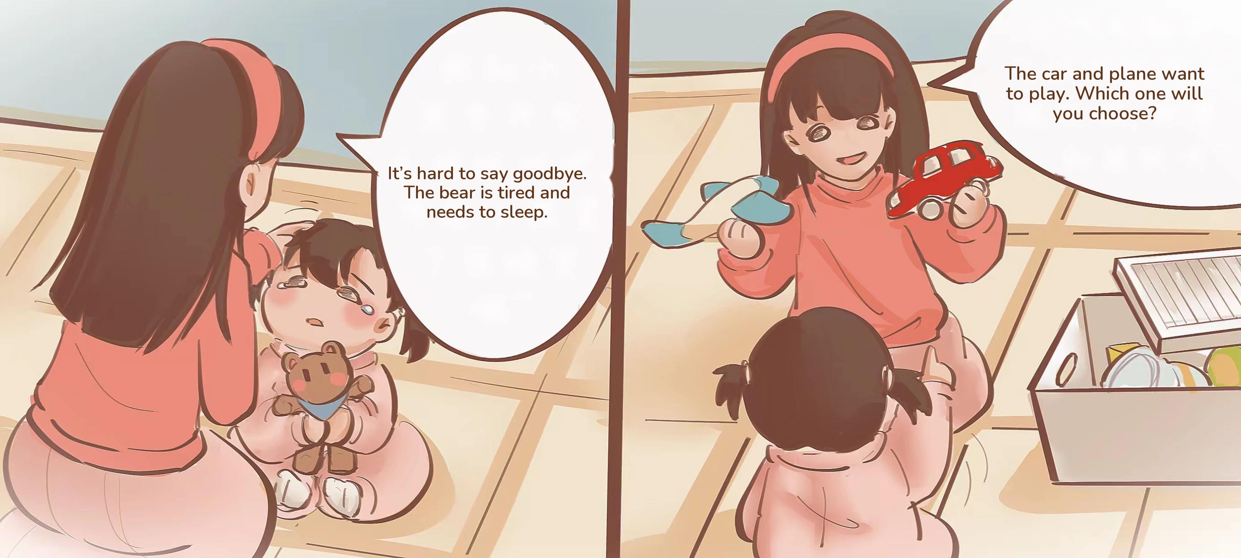 Say Goodbye to the Little Bear, step 2