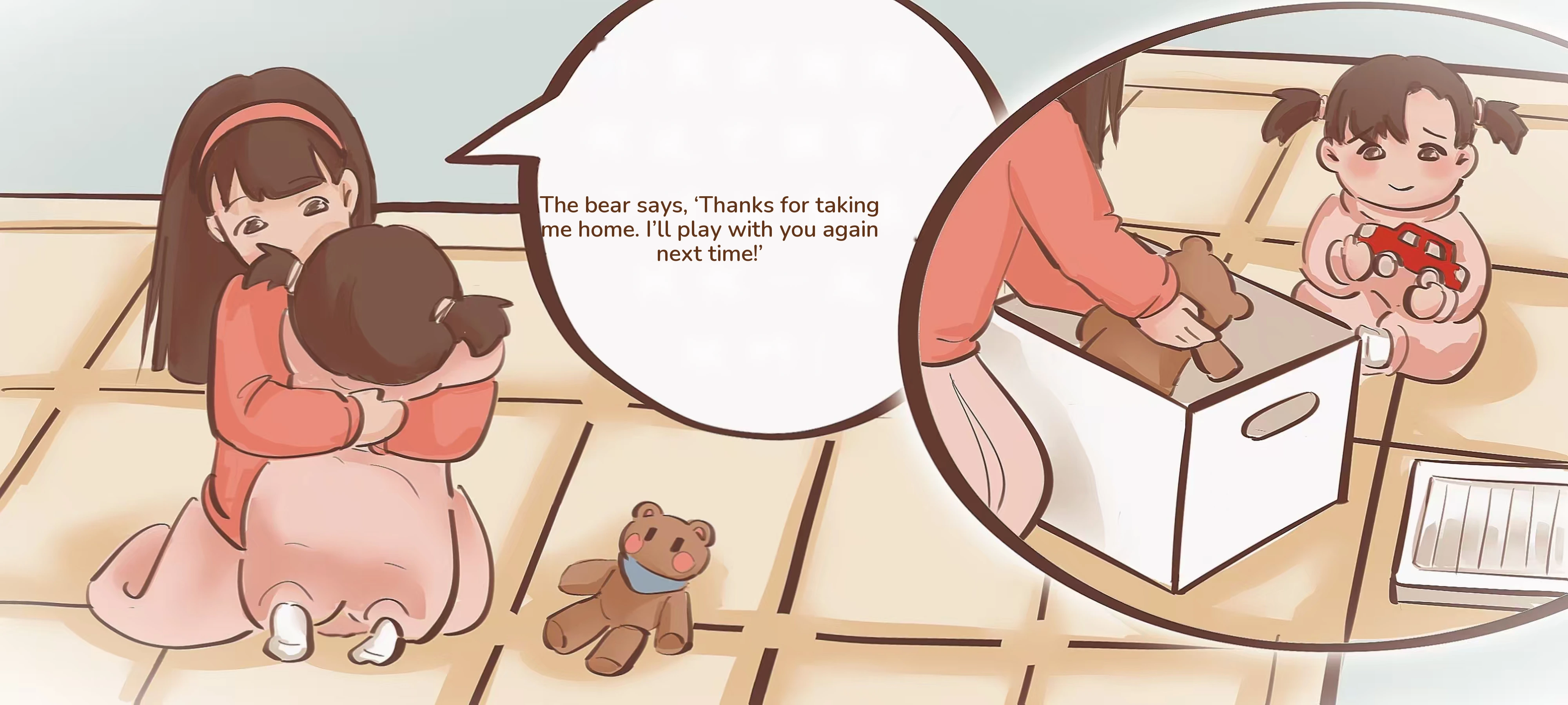Say Goodbye to the Little Bear, step 3