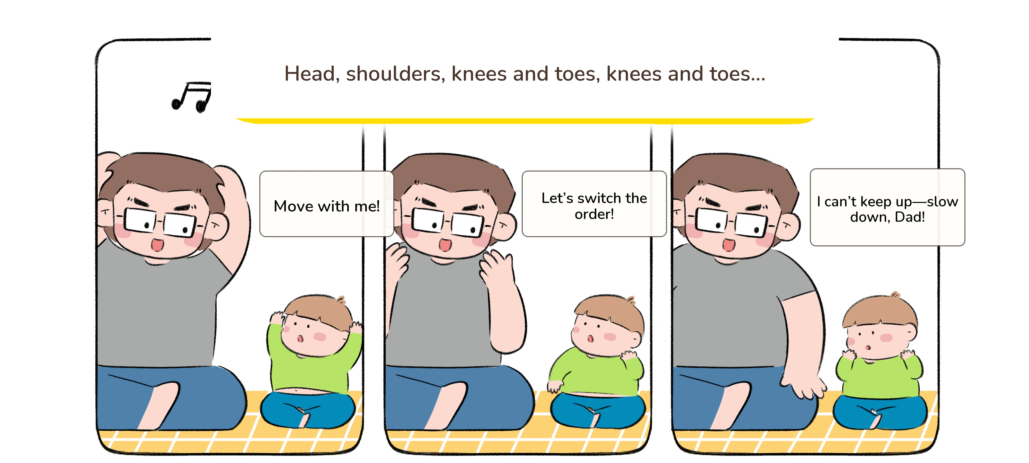 Mix Up the Body Song, step 1