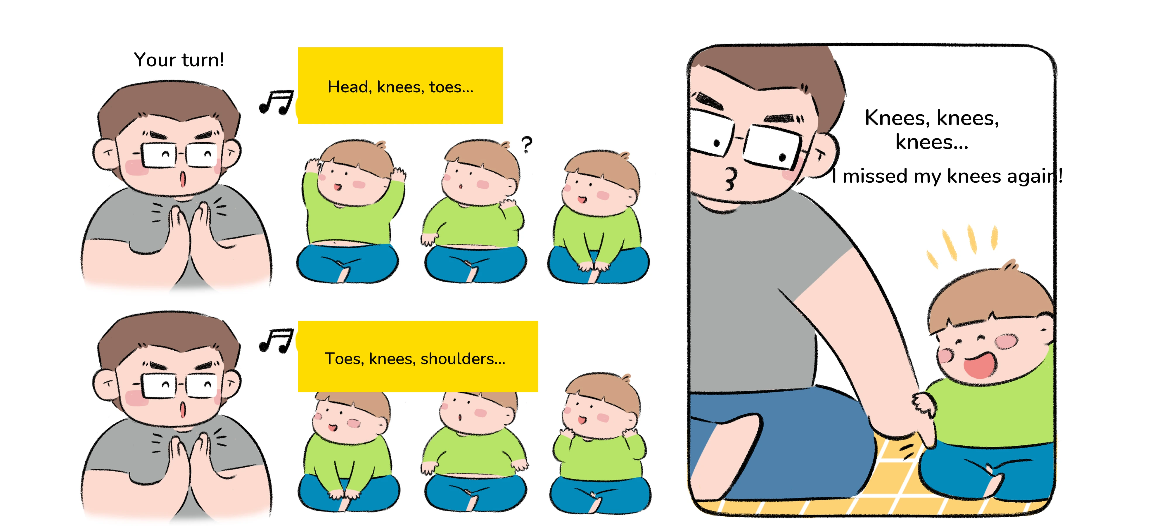 Mix Up the Body Song, step 2