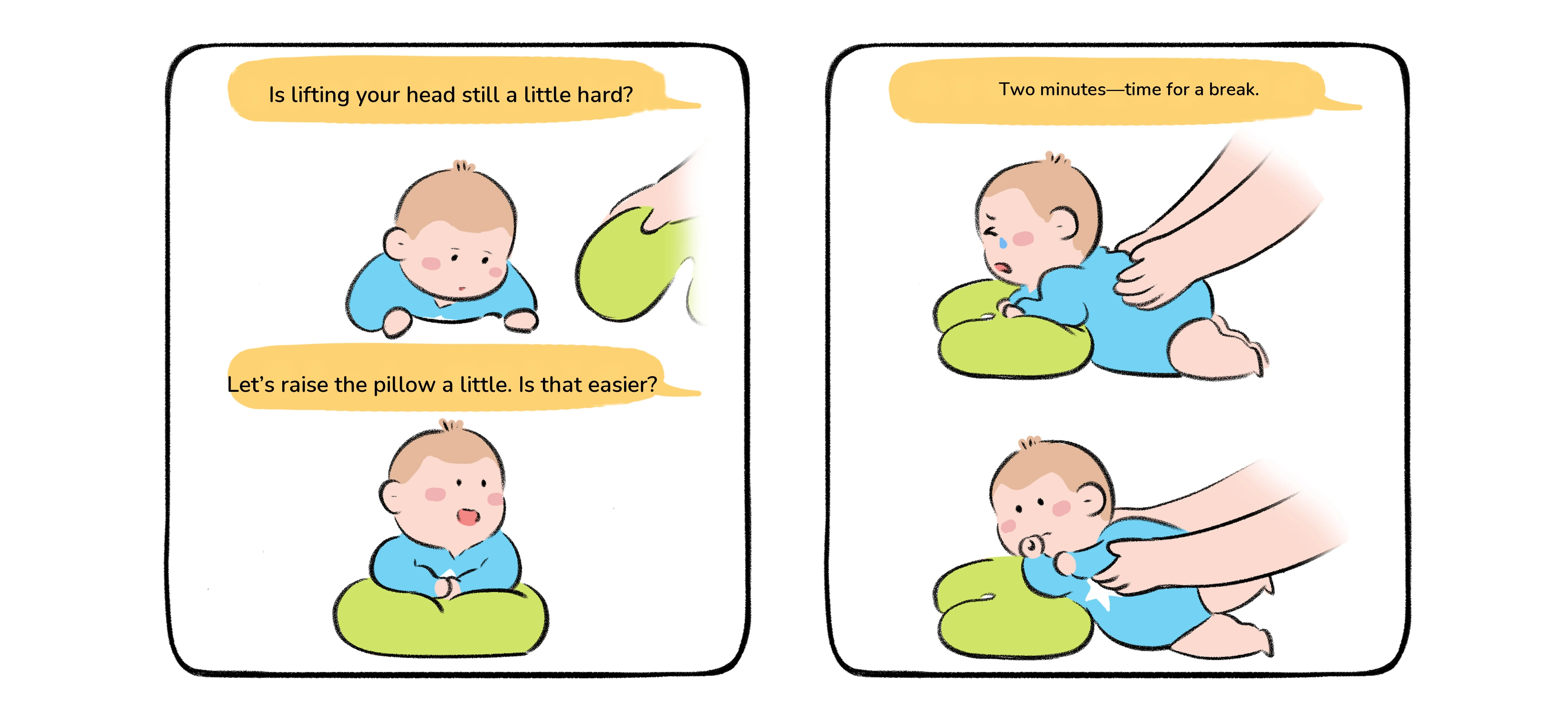 Happy Tummy Time, step 3