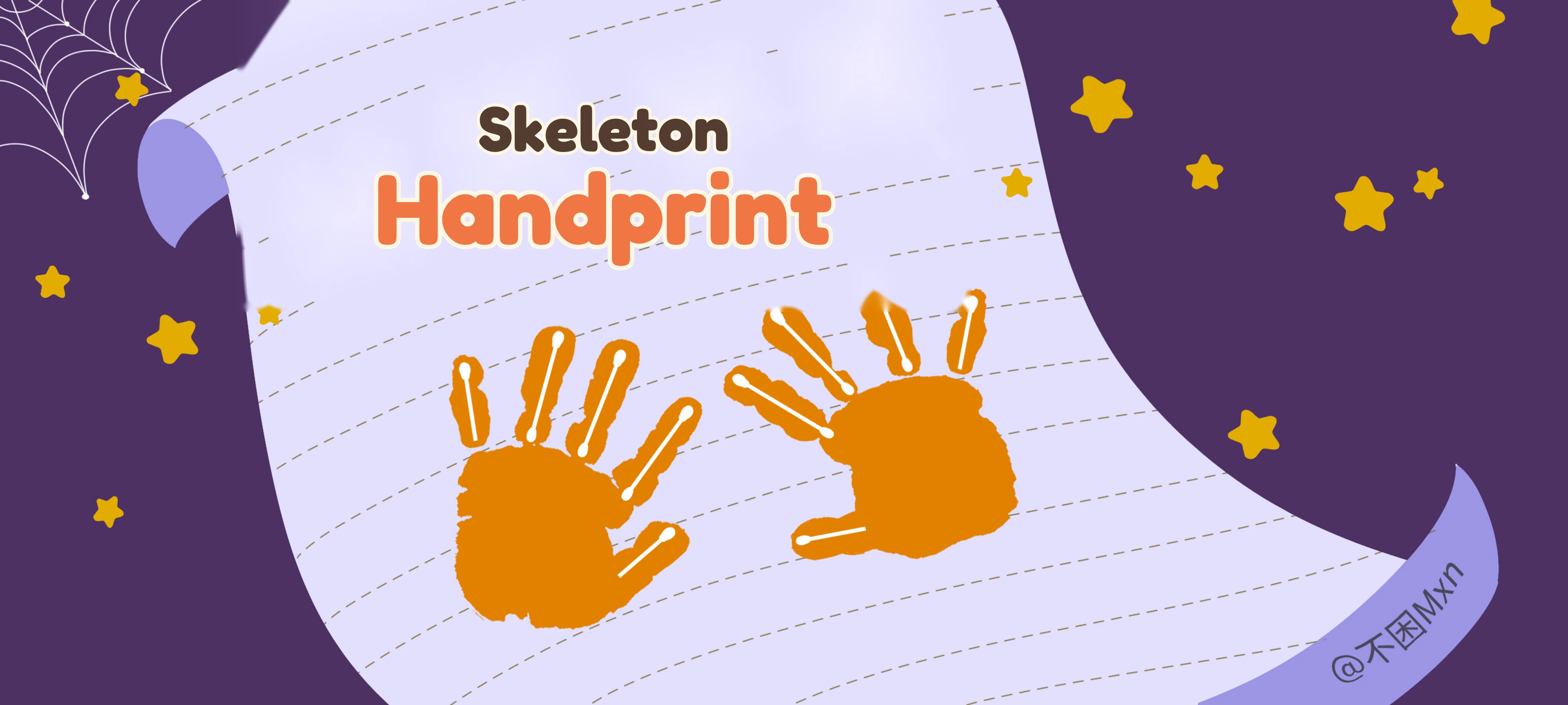 Skeleton Handprint activity illustration