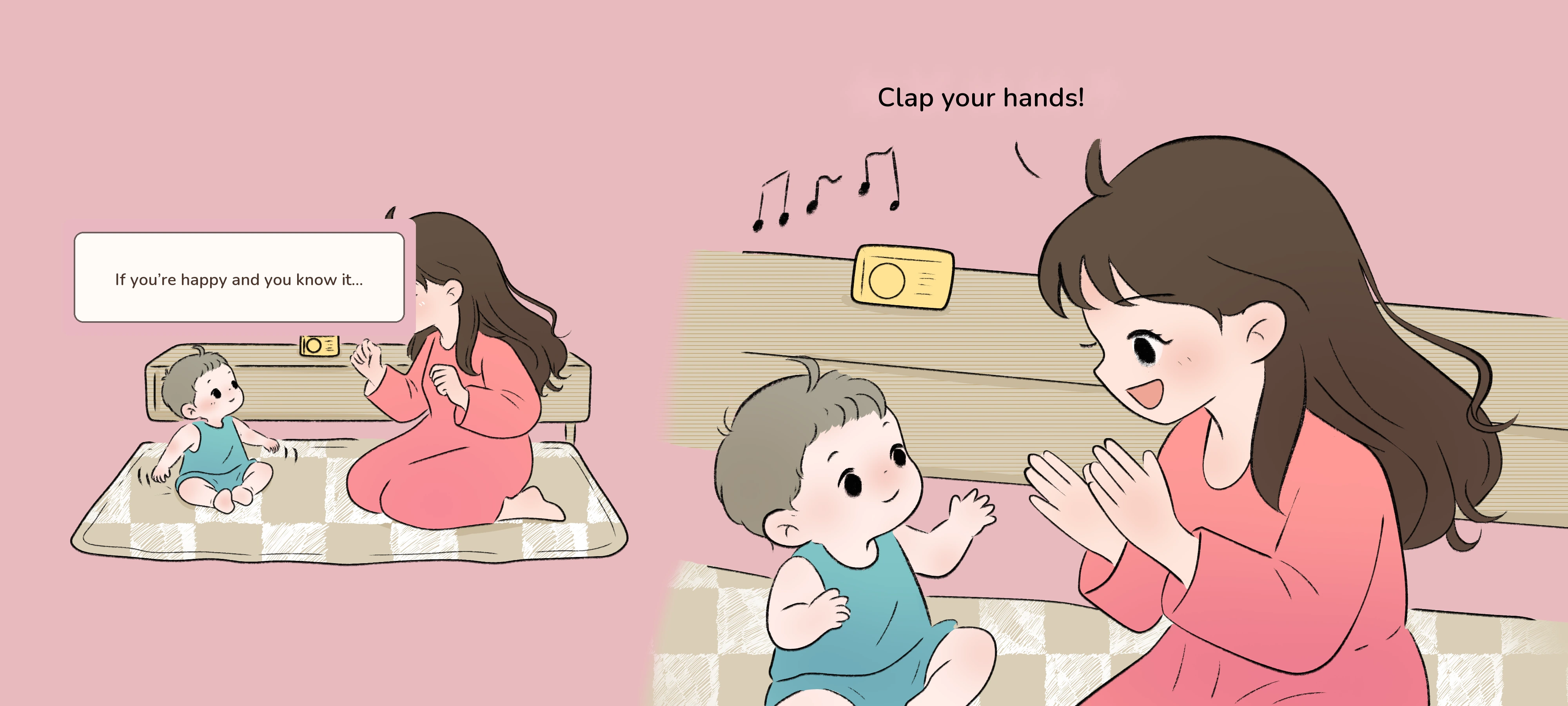 Clap Along with Me, step 1
