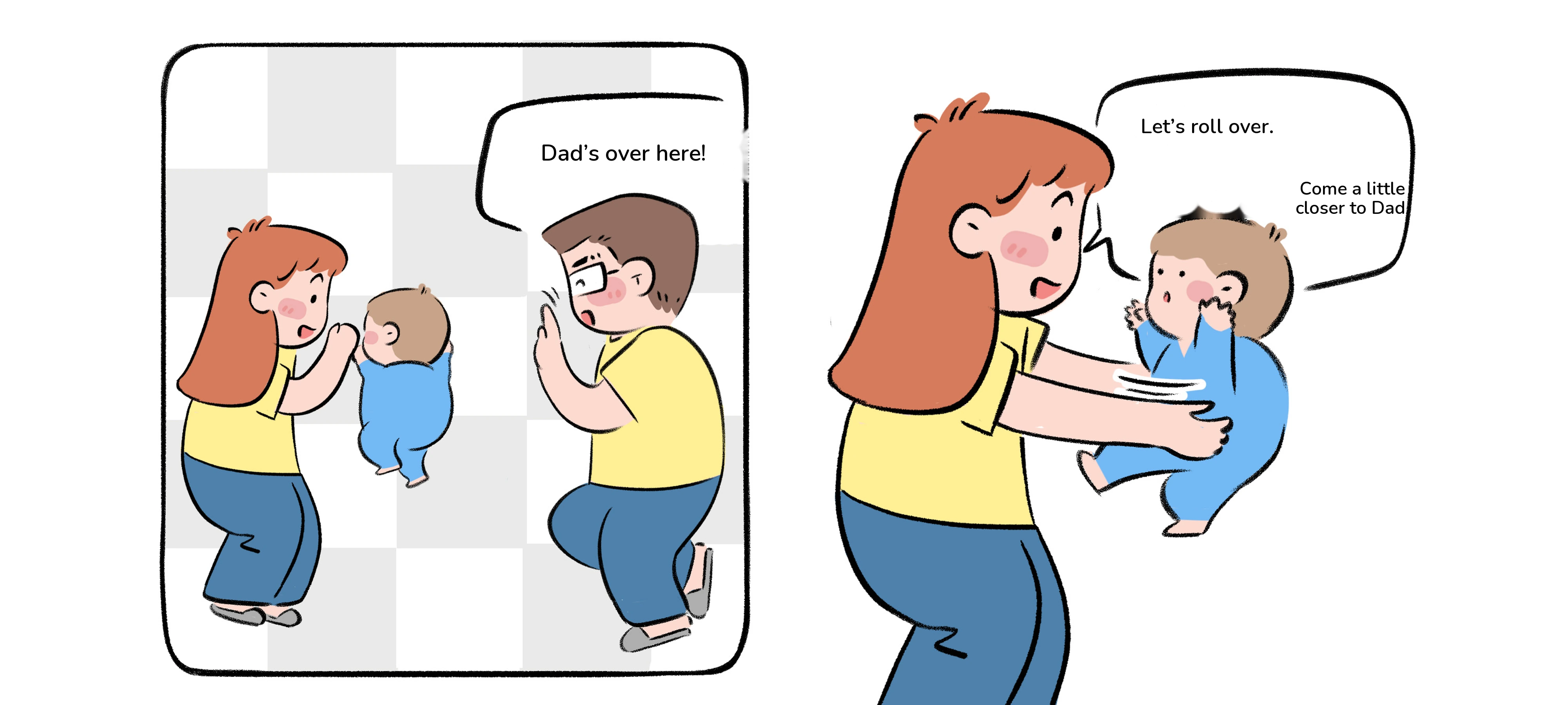 Roll into Your Arms, step 1