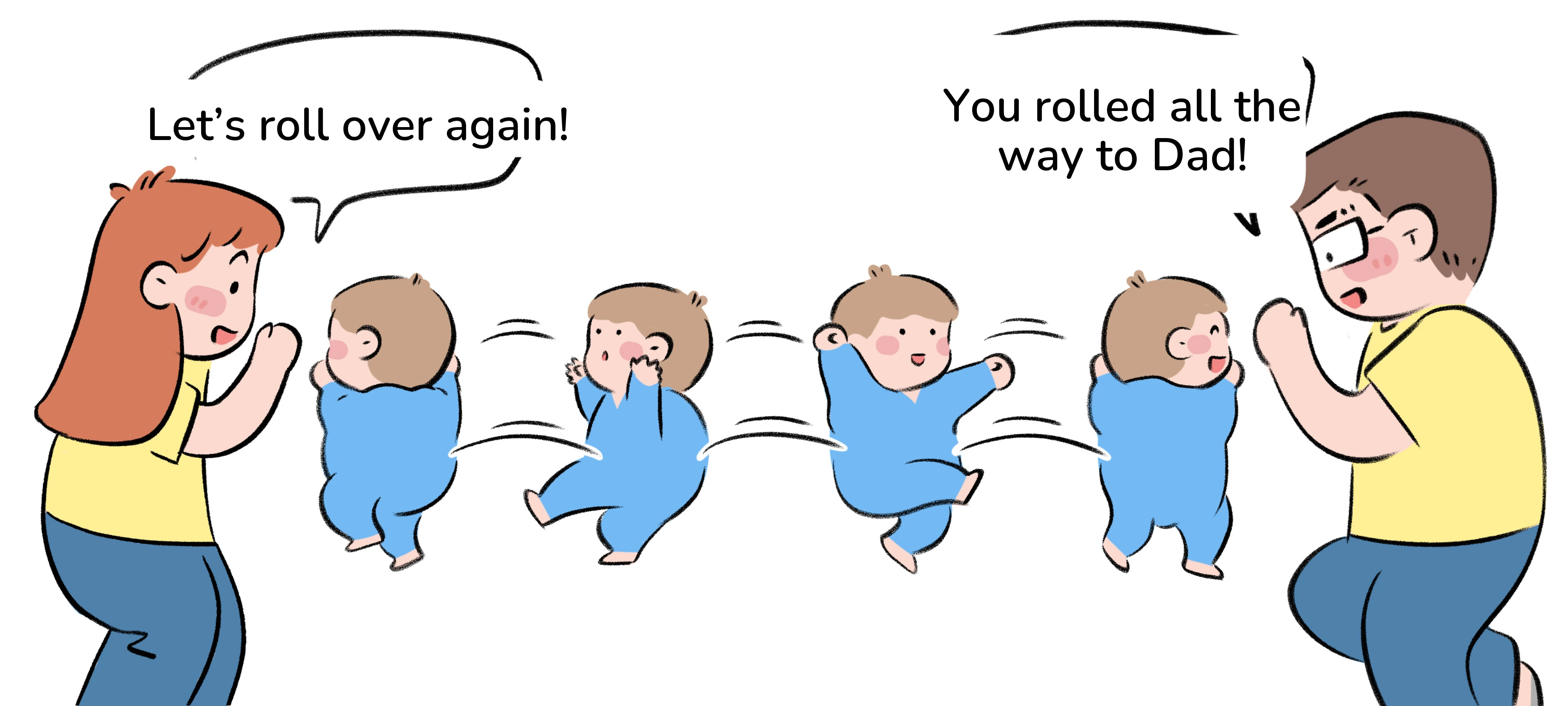 Roll into Your Arms, step 2