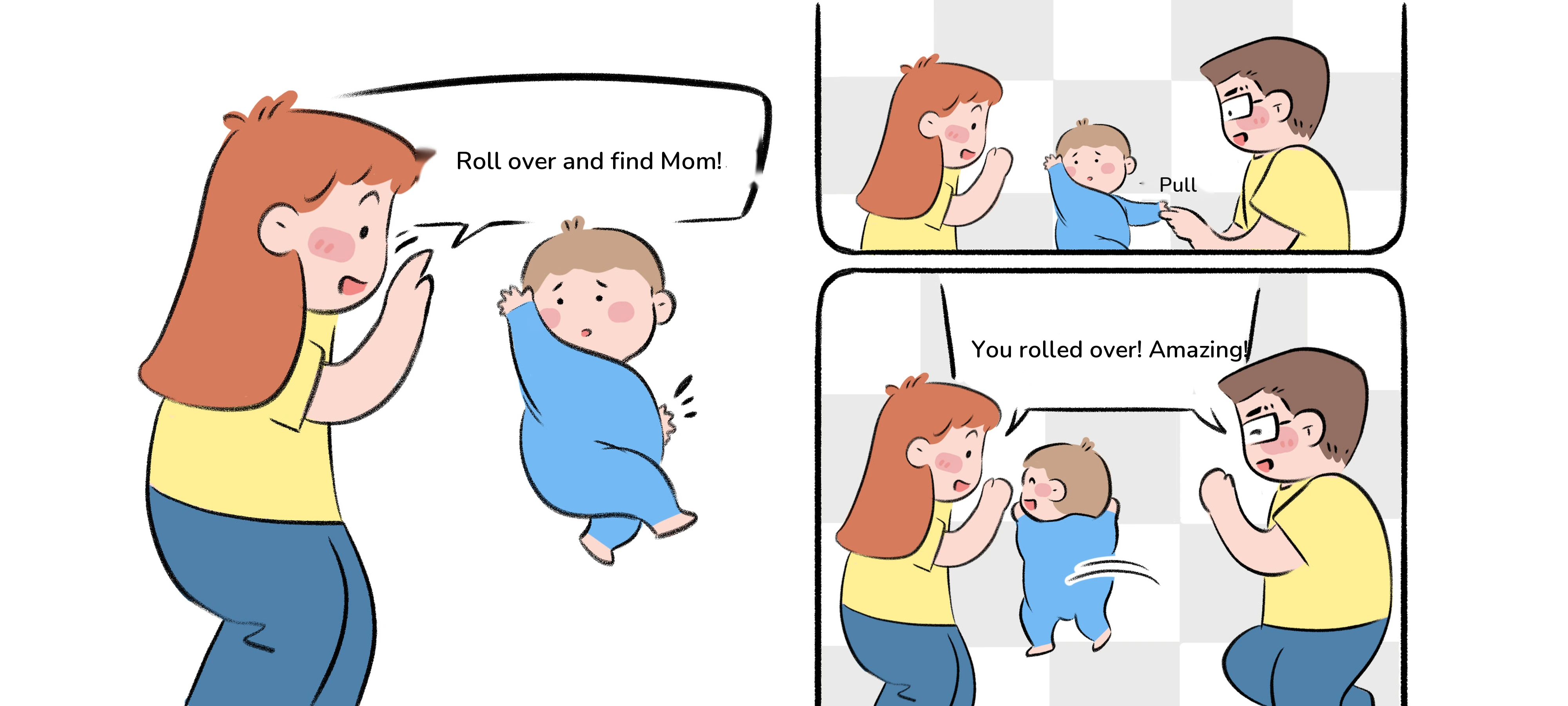 Roll into Your Arms, step 3
