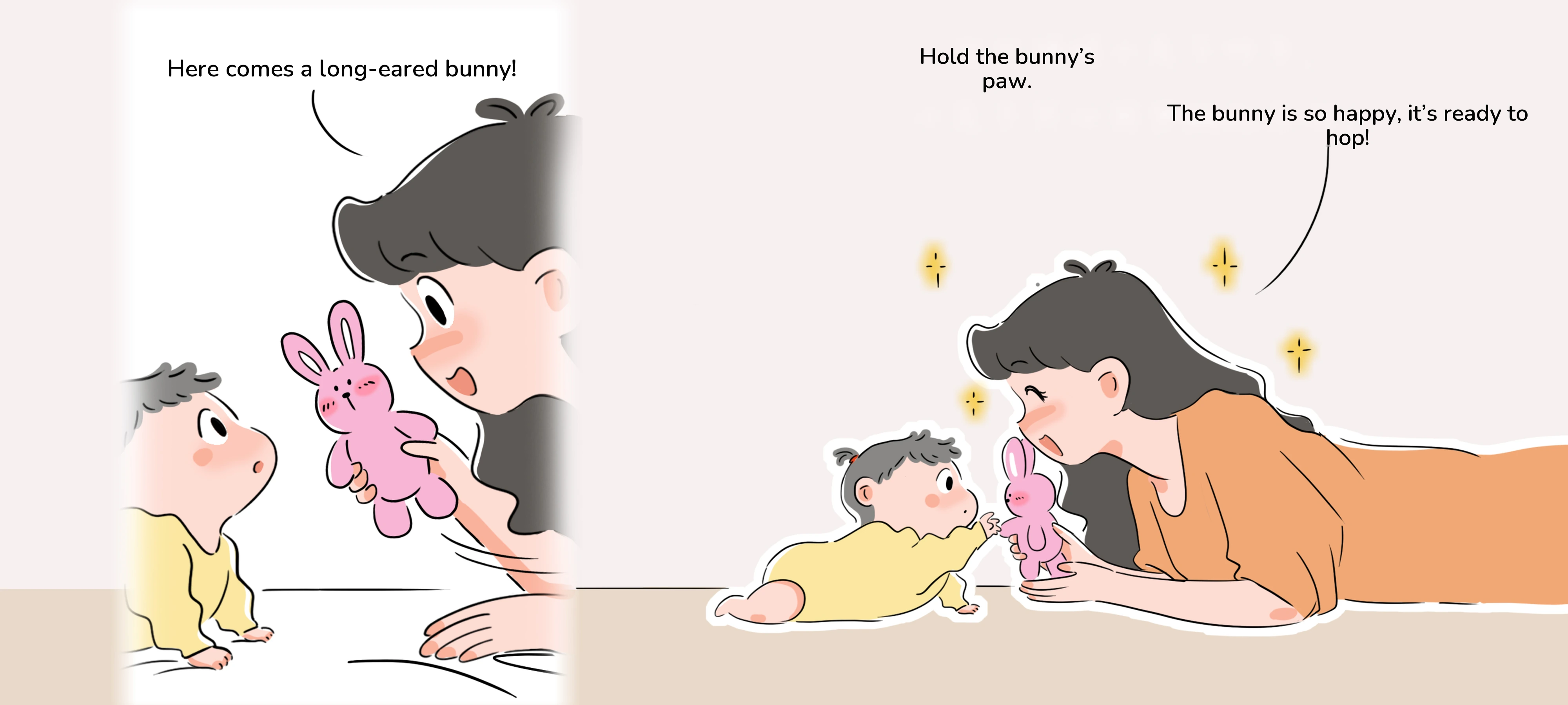 Baby Tummy-Time Fun, step 2