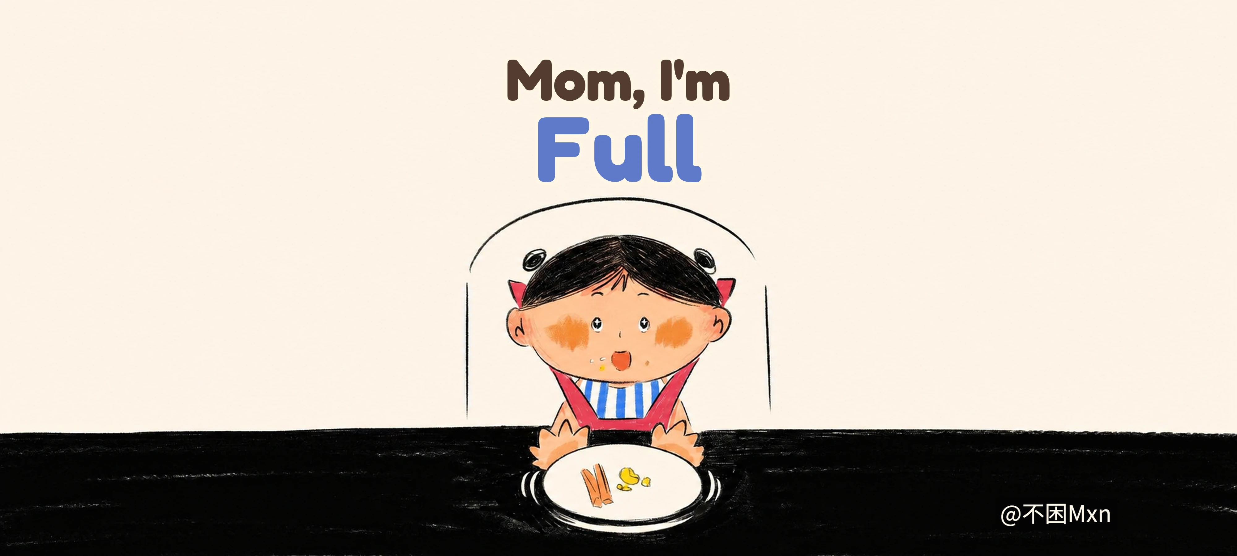 Mom, I’m Full activity illustration
