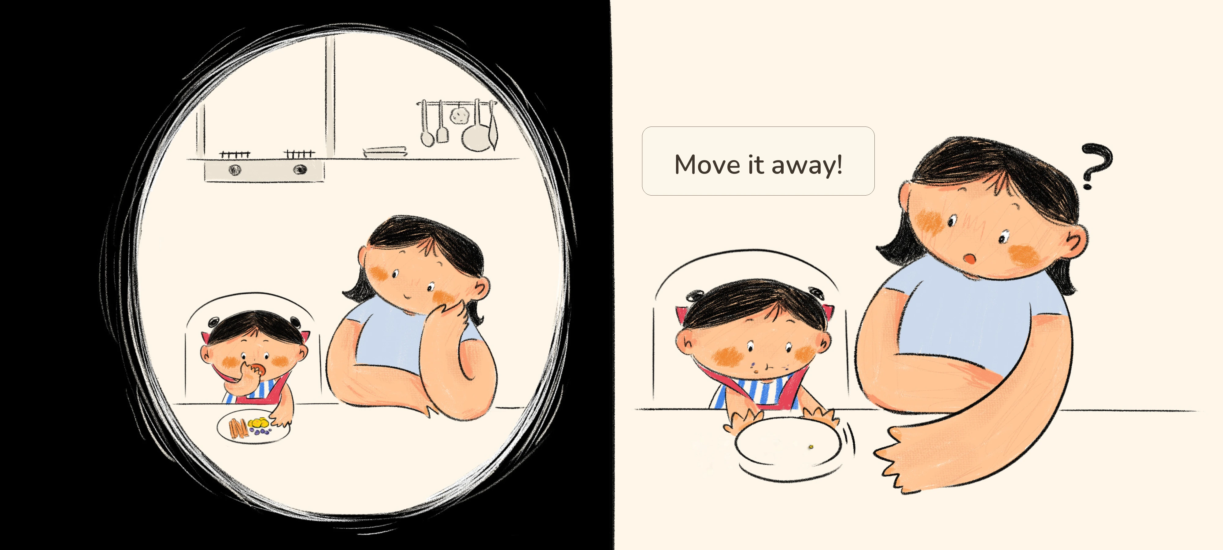 Mom, I’m Full, step 1