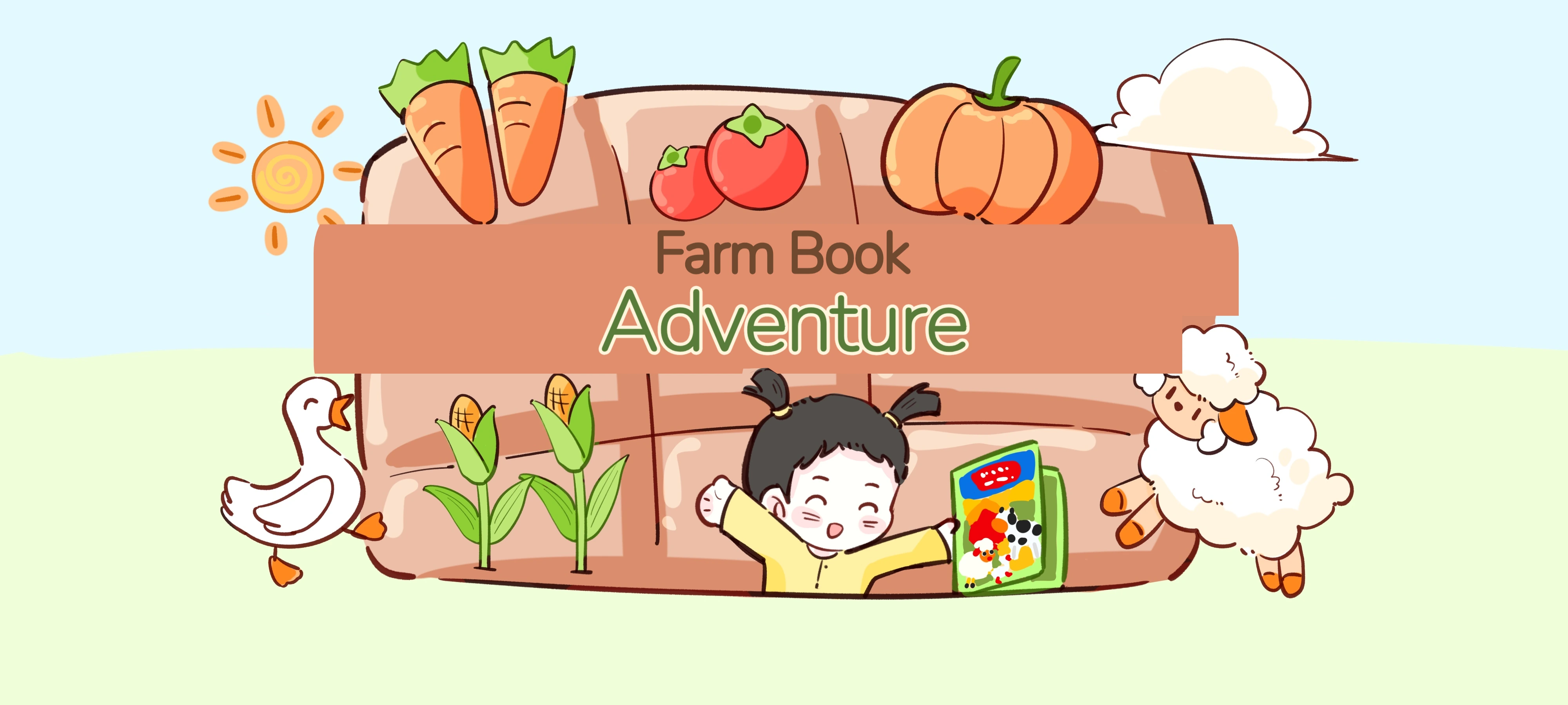 Farm Book Adventure activity illustration