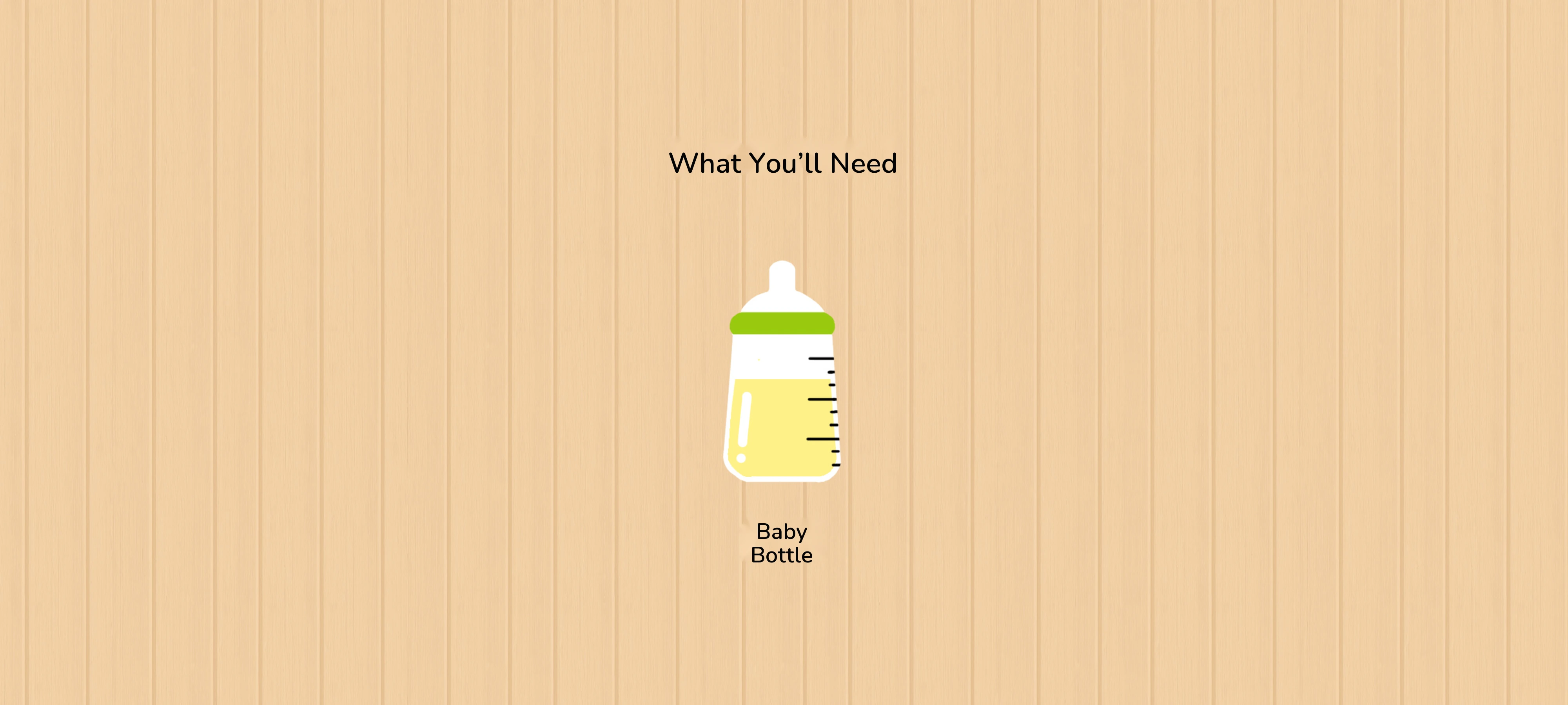 The Bottle Is Coming, preparation