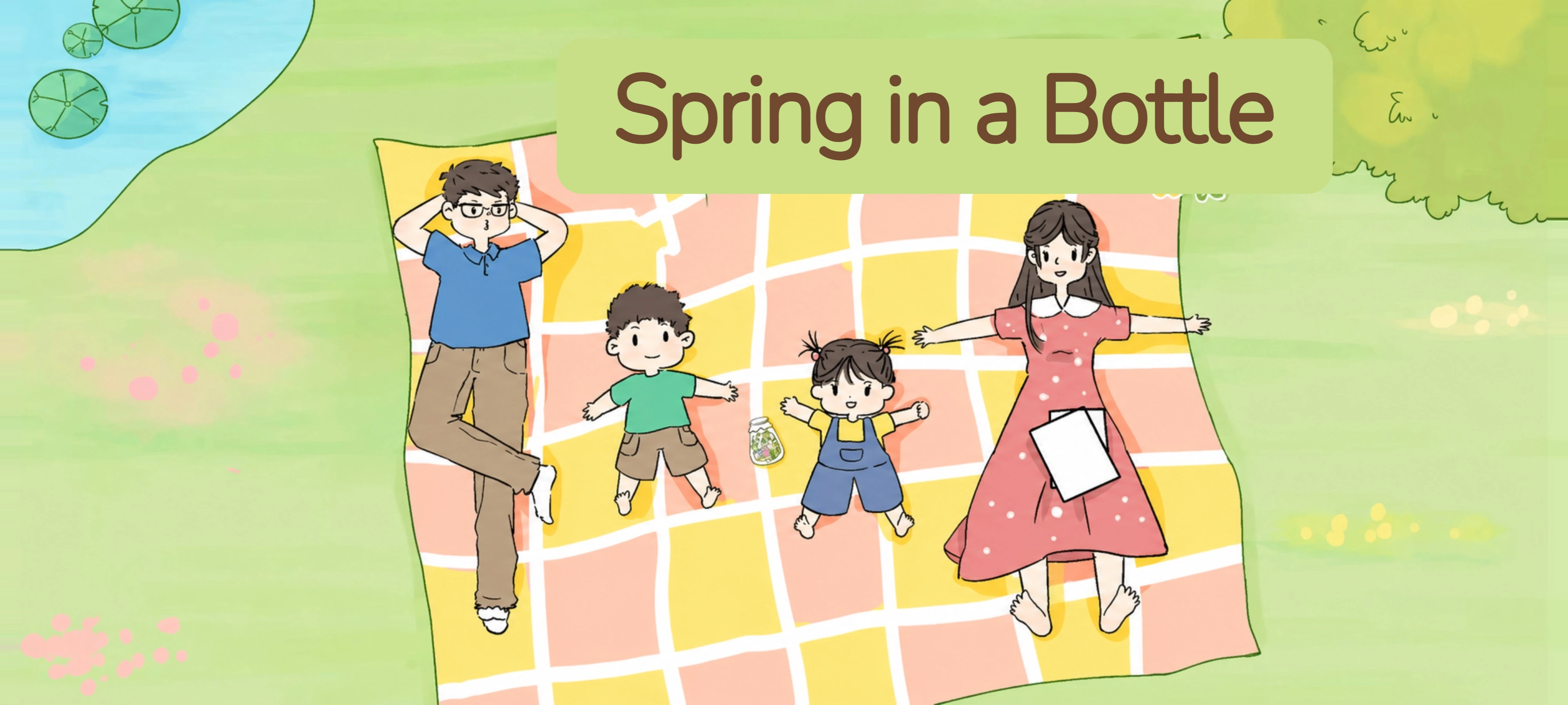 Spring in a Bottle activity illustration