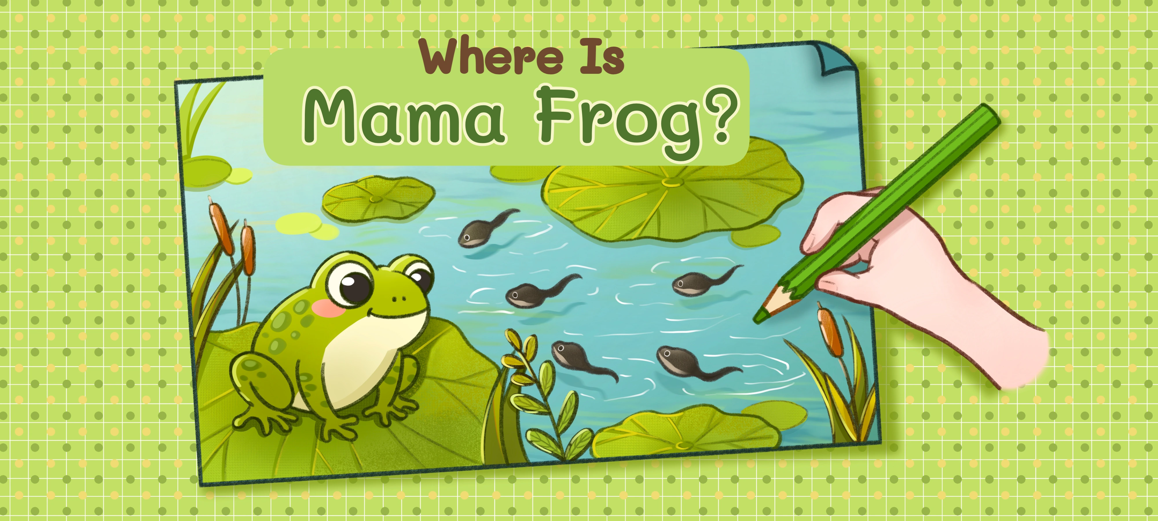 Where Is Mama Frog? activity illustration
