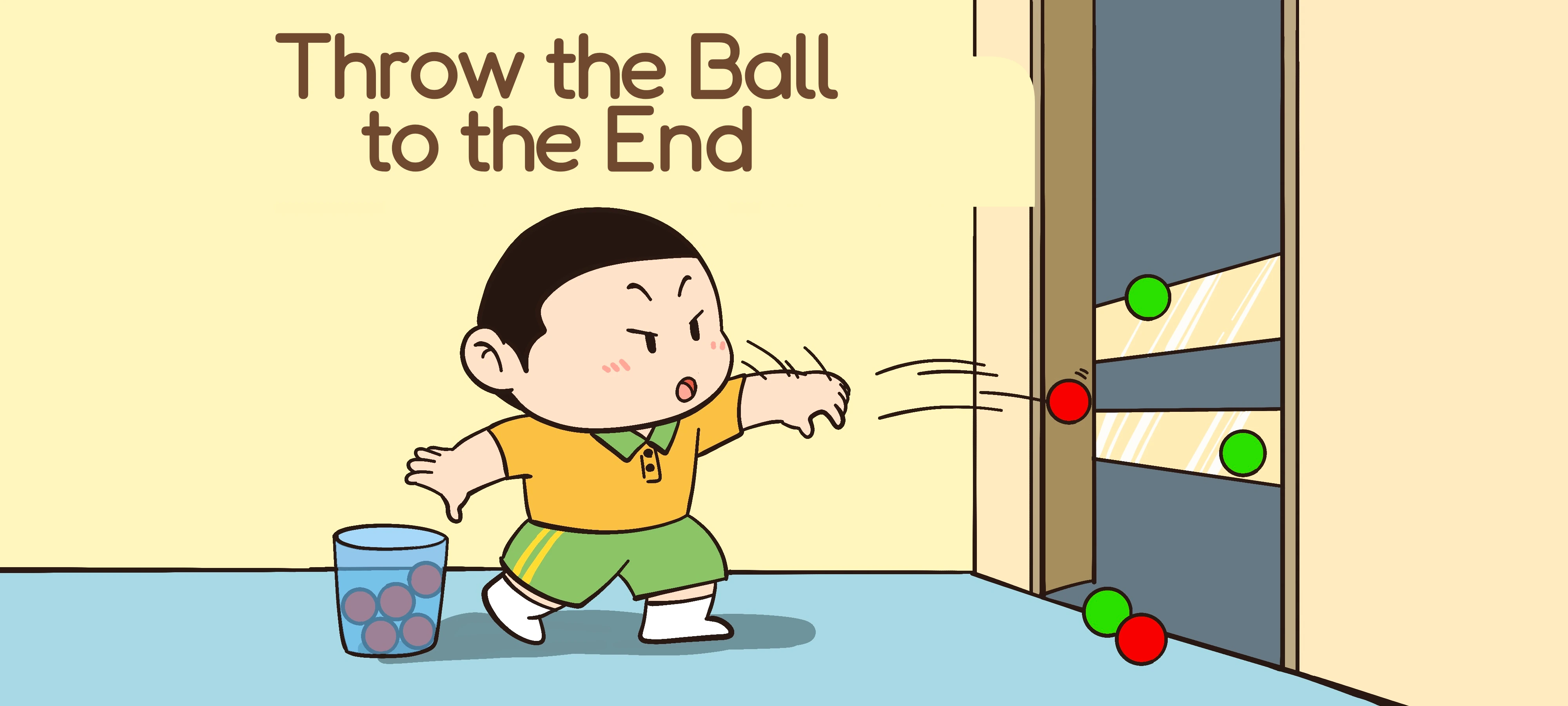 Sticky Ball Toss activity illustration