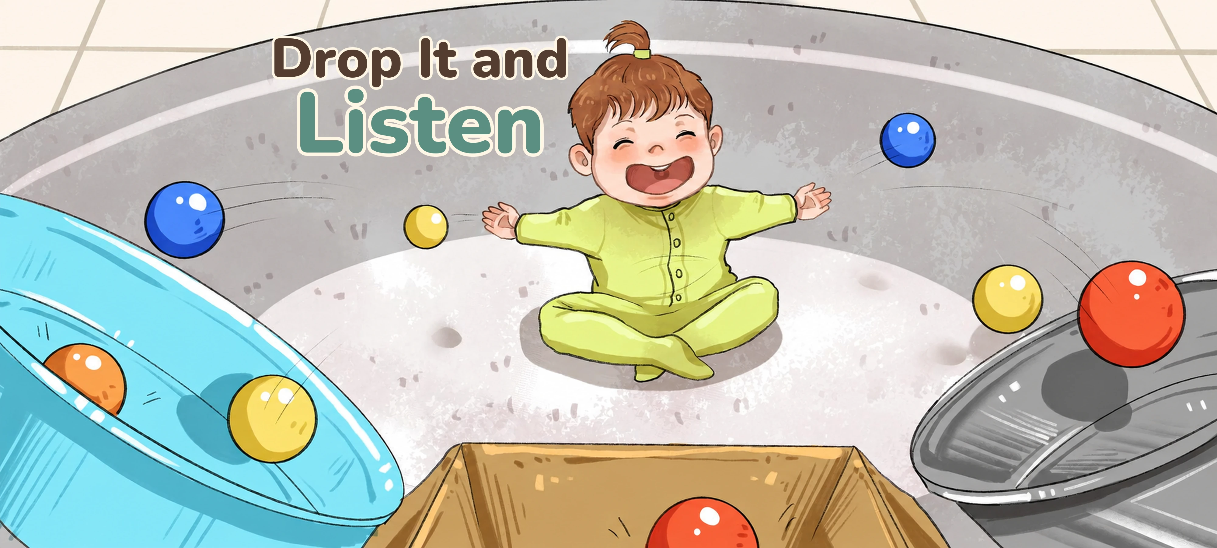 Drop It and Listen activity illustration
