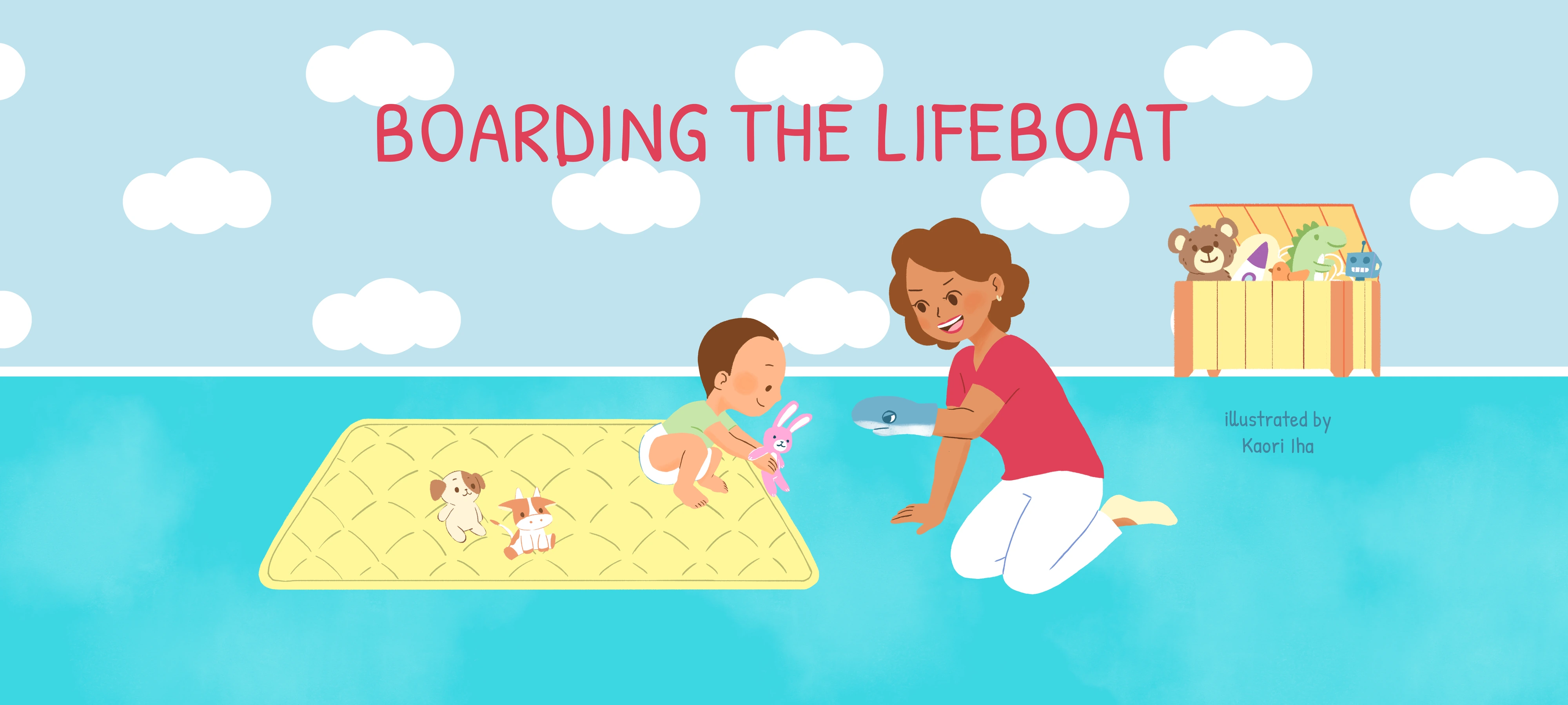 Rescue the Animals from the Shark activity illustration