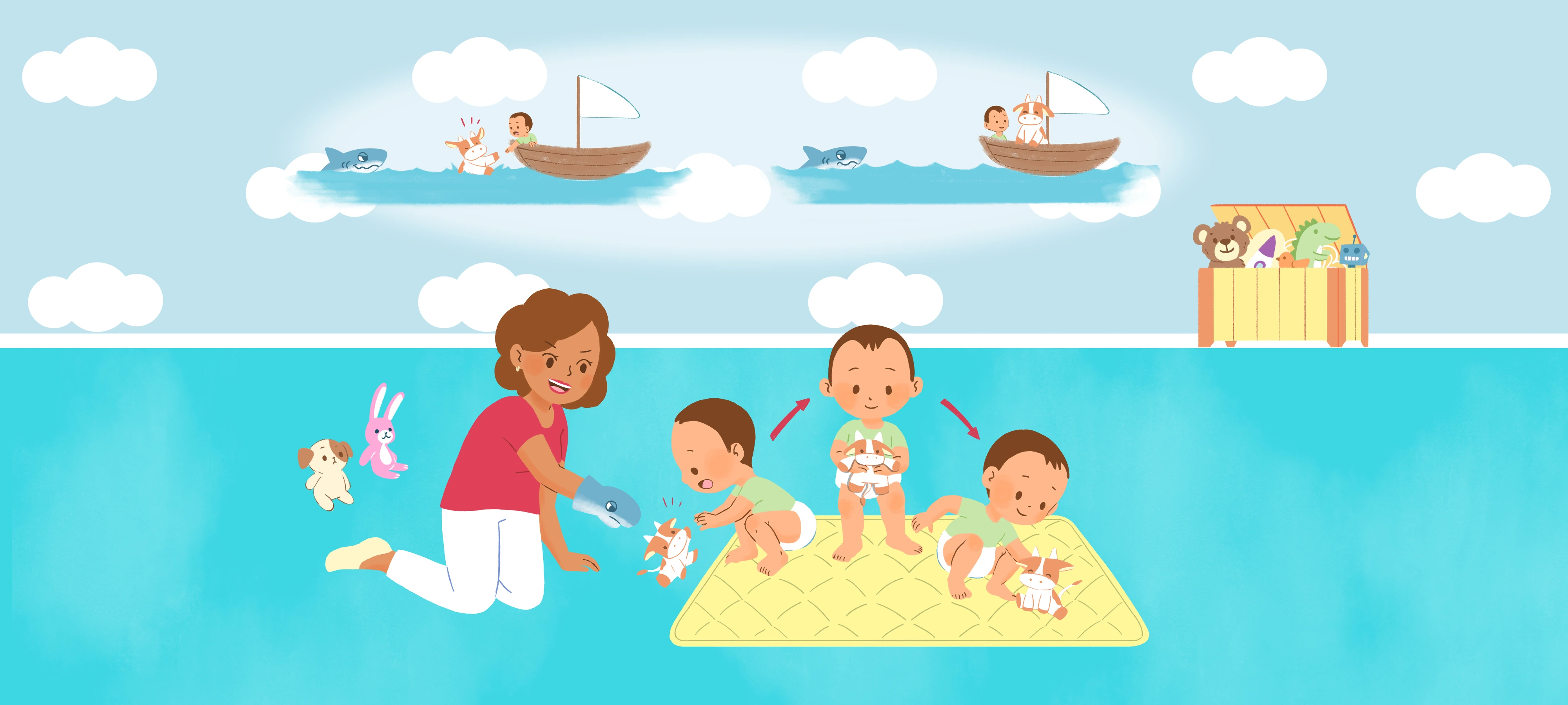 Rescue the Animals from the Shark, step 1