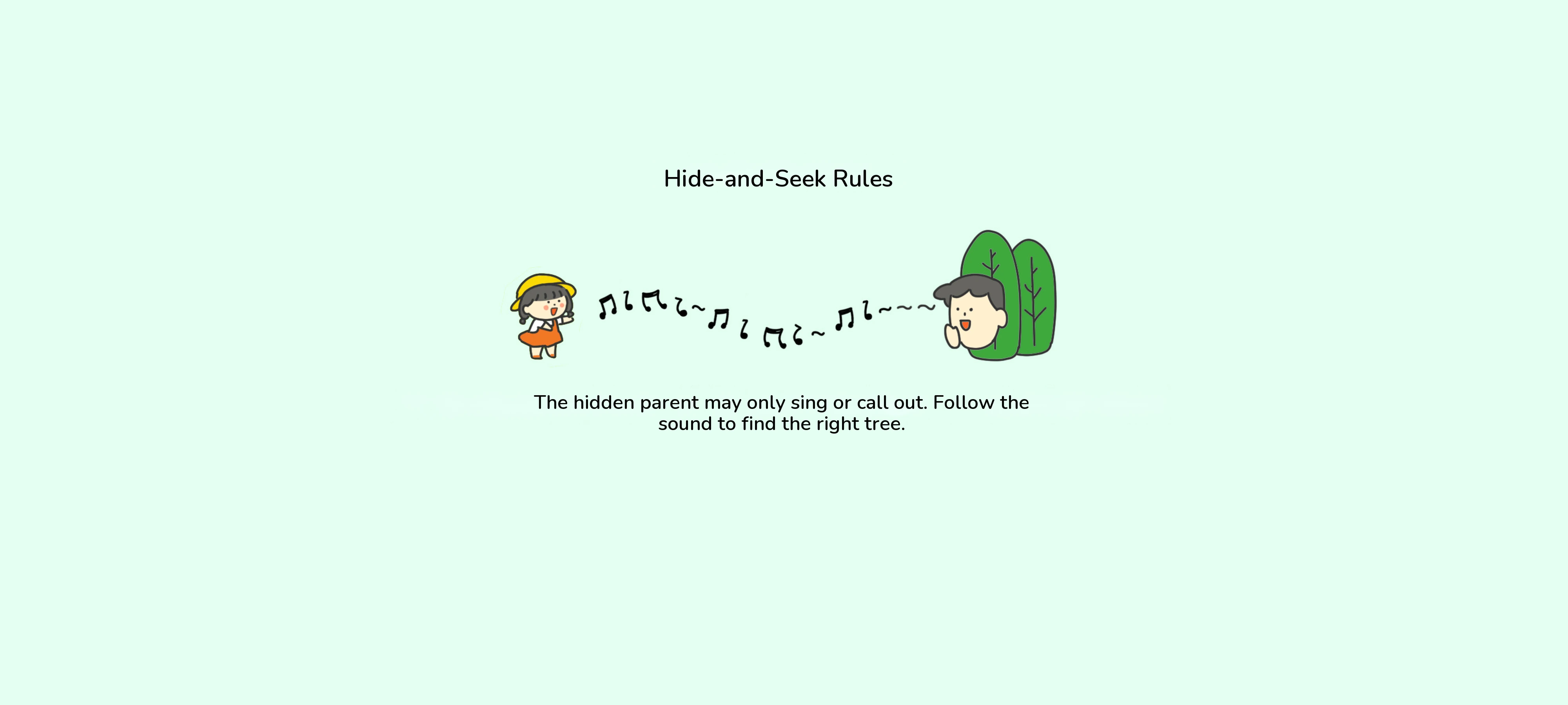 Forest Hide-and-Seek, preparation